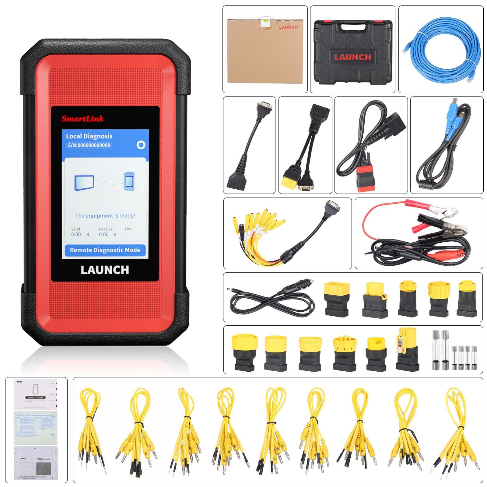 PRO3 S+ avec module de camion lourd X-431 SmartLink C 2.0 pour voitures et camions 12V et 24V