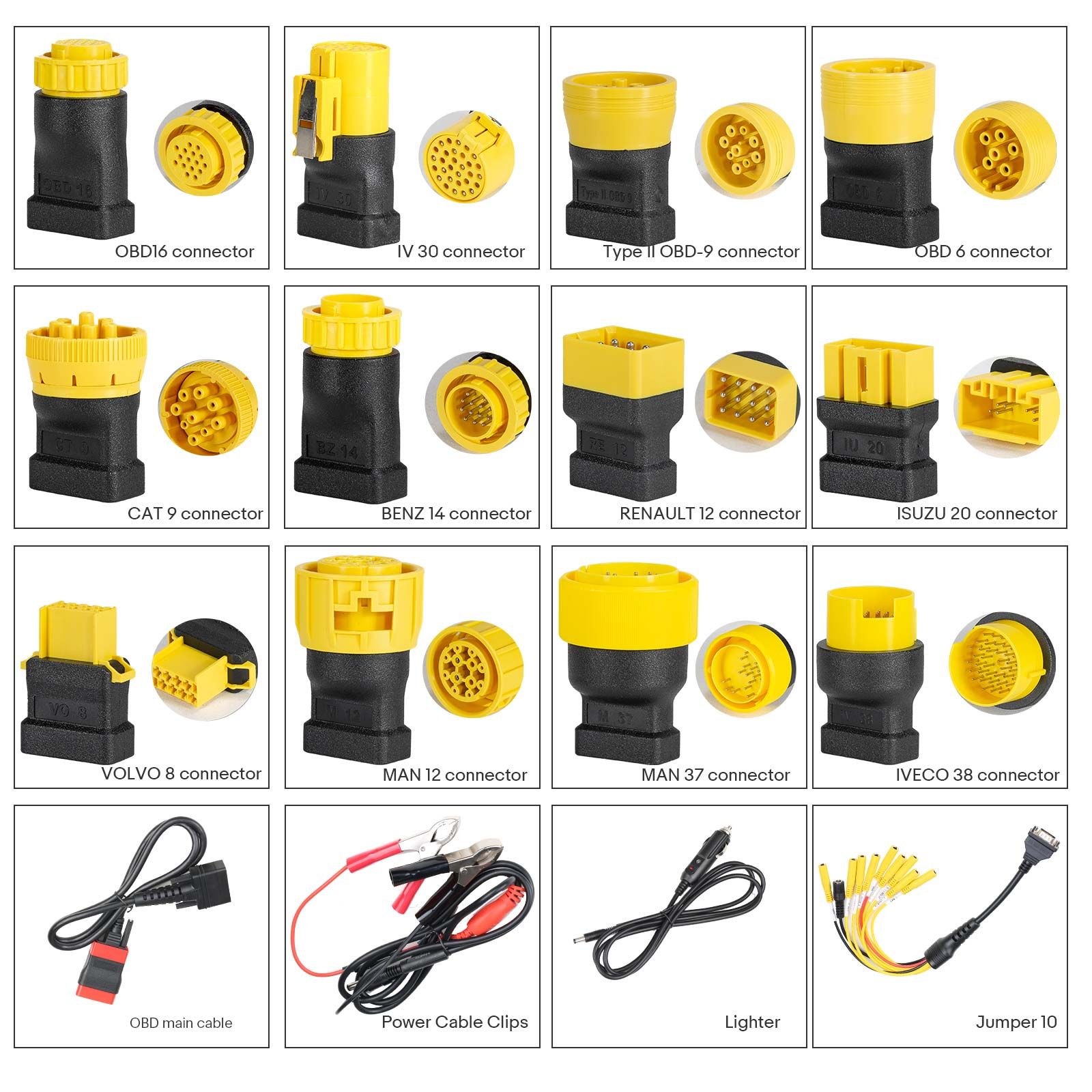 2025 LAUNCH X431 PRO3S+ SmartLink HD pour 12V & 24V Diesel & Gasoline Support Bi-Directional Scan Tool, ECU Coding, Support CANFD & DOIP, J2534 Programmation