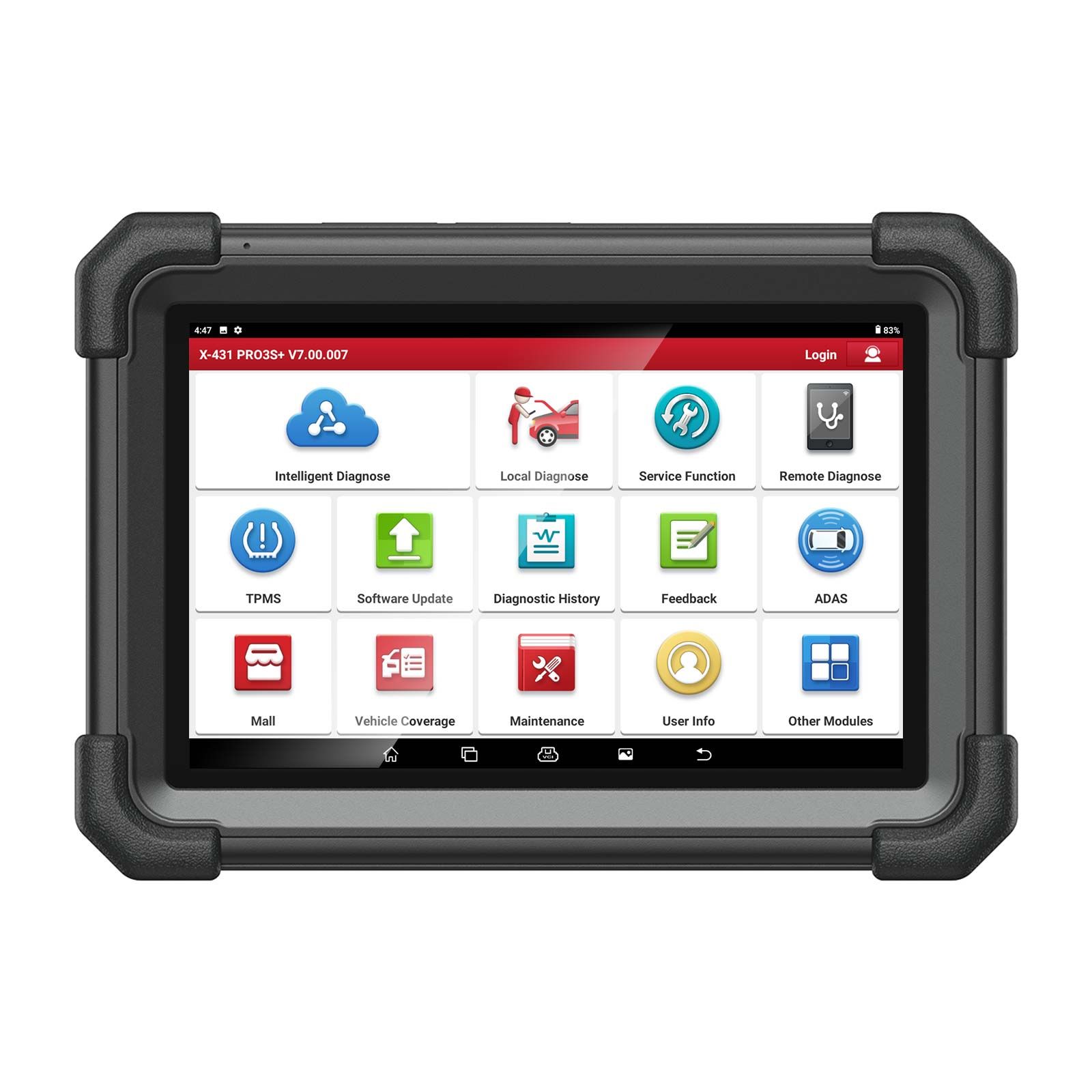 2025 LAUNCH X431 PRO3S+ SmartLink HD pour 12V & 24V Diesel & Gasoline Support Bi-Directional Scan Tool, ECU Coding, Support CANFD & DOIP, J2534 Programmation