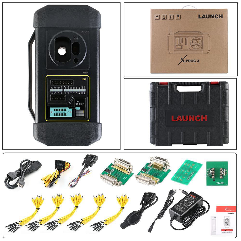 Lancement du scanner système complet x431 pro5 avec X - prog3 Key programmer et tsgun TPMS Tool