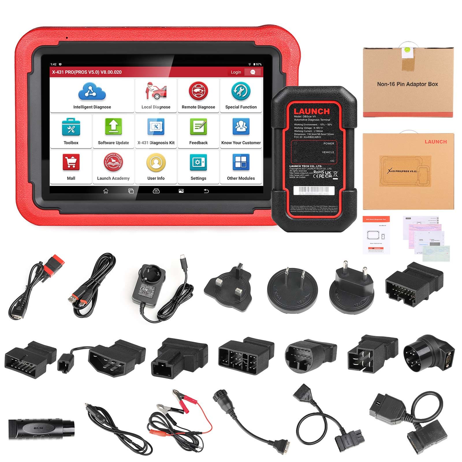 Lancer l'outil de diagnostic X-431 PRO PROS V5.0 37 Fonctions spéciales TPMS de diagnostic intelligent prend en charge CANFD et DOIP