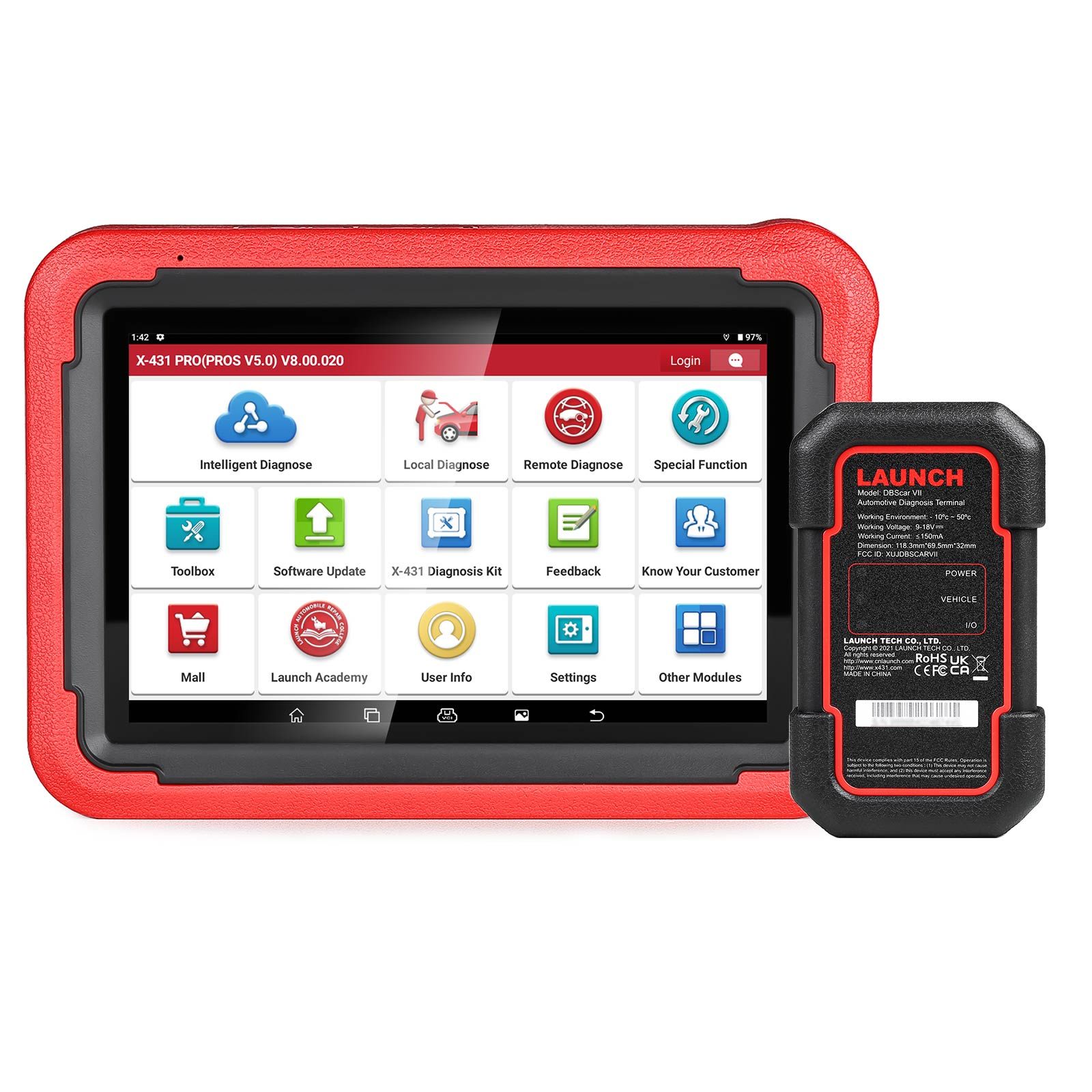 Lancer l'outil de diagnostic X-431 PRO PROS V5.0 37 Fonctions spéciales TPMS de diagnostic intelligent prend en charge CANFD et DOIP