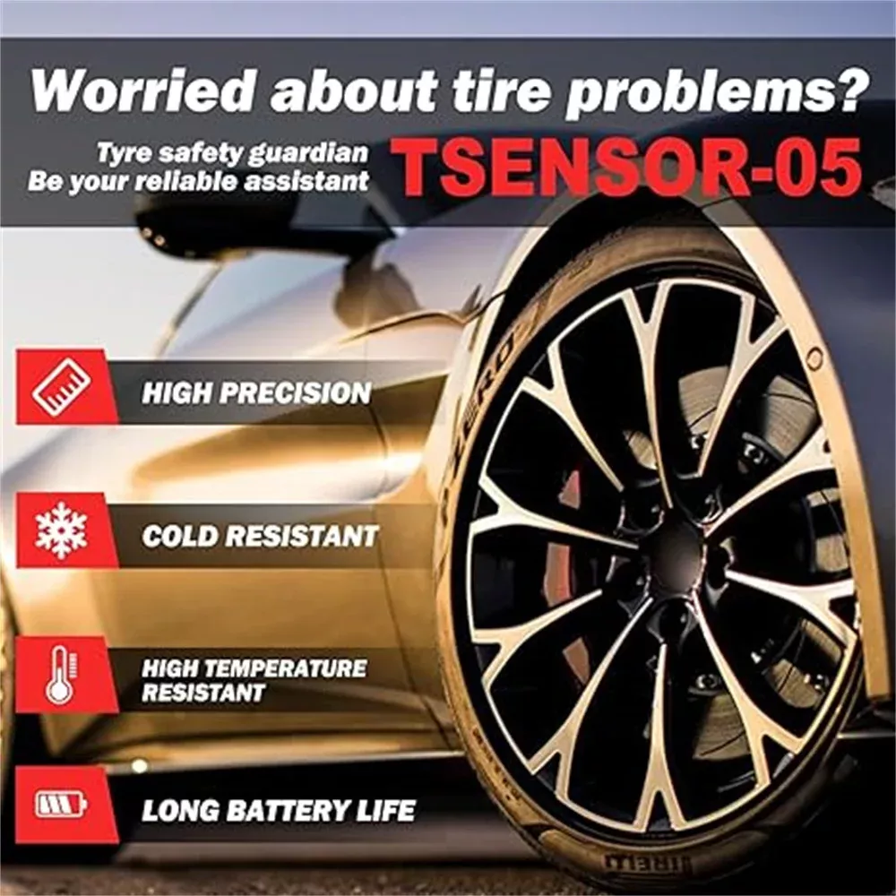 NOUVEAU LAUNCH X431 TESNSOR-05 315MHz & 433MHz 2 en 1 TPMS Capteur Outils de réparation de pneus Scanner Capteurs de pression de pneus Tester Programmation