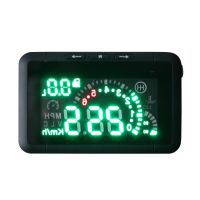 LED auto head up display with OBD2 interface, Plug and play overspeed Warning System w01