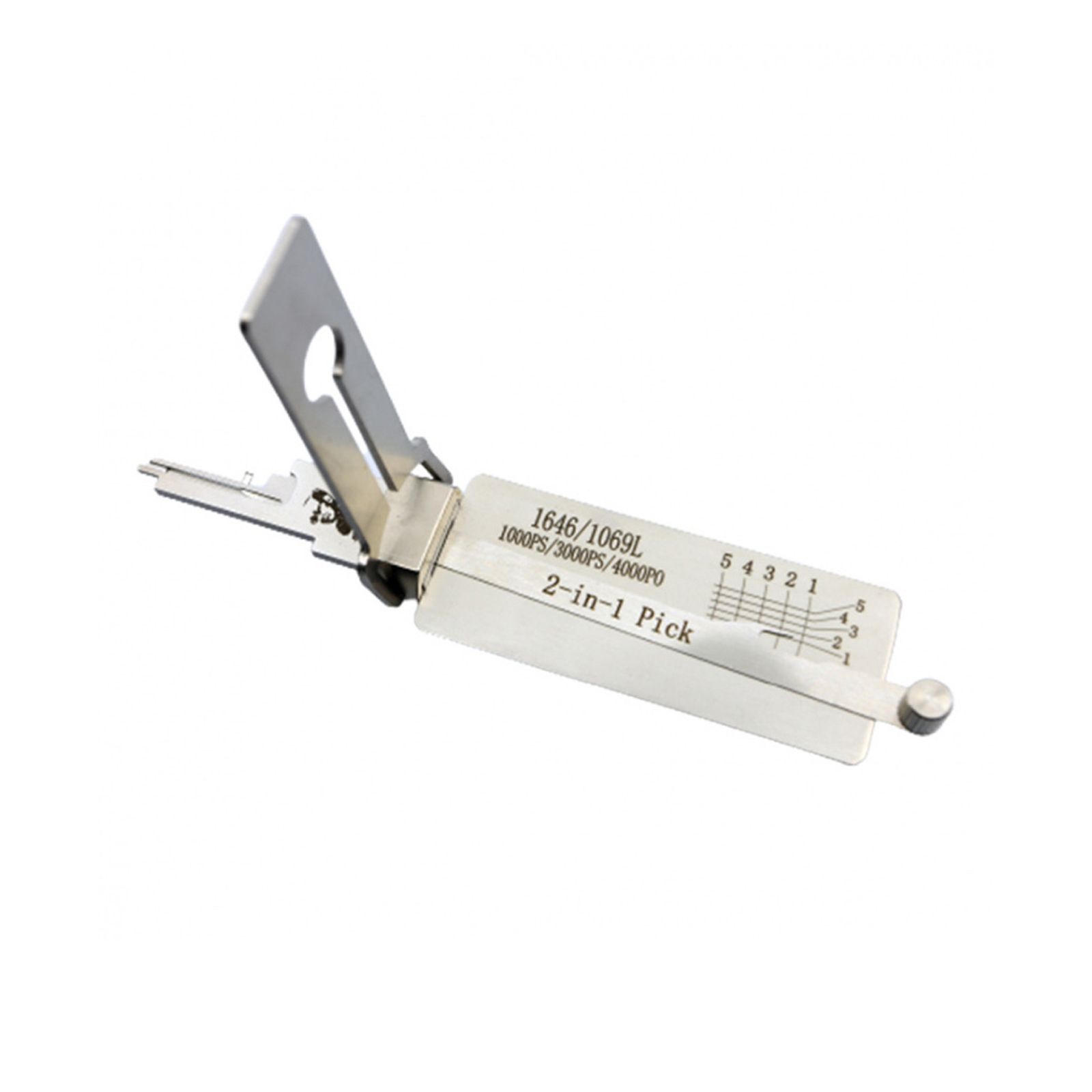 LISHI 1646 Outil civil 2-en-1 Pick & Decoder pour serrures nationales de boîte aux lettres CompX C9200 /C8700 /1646 /1069L