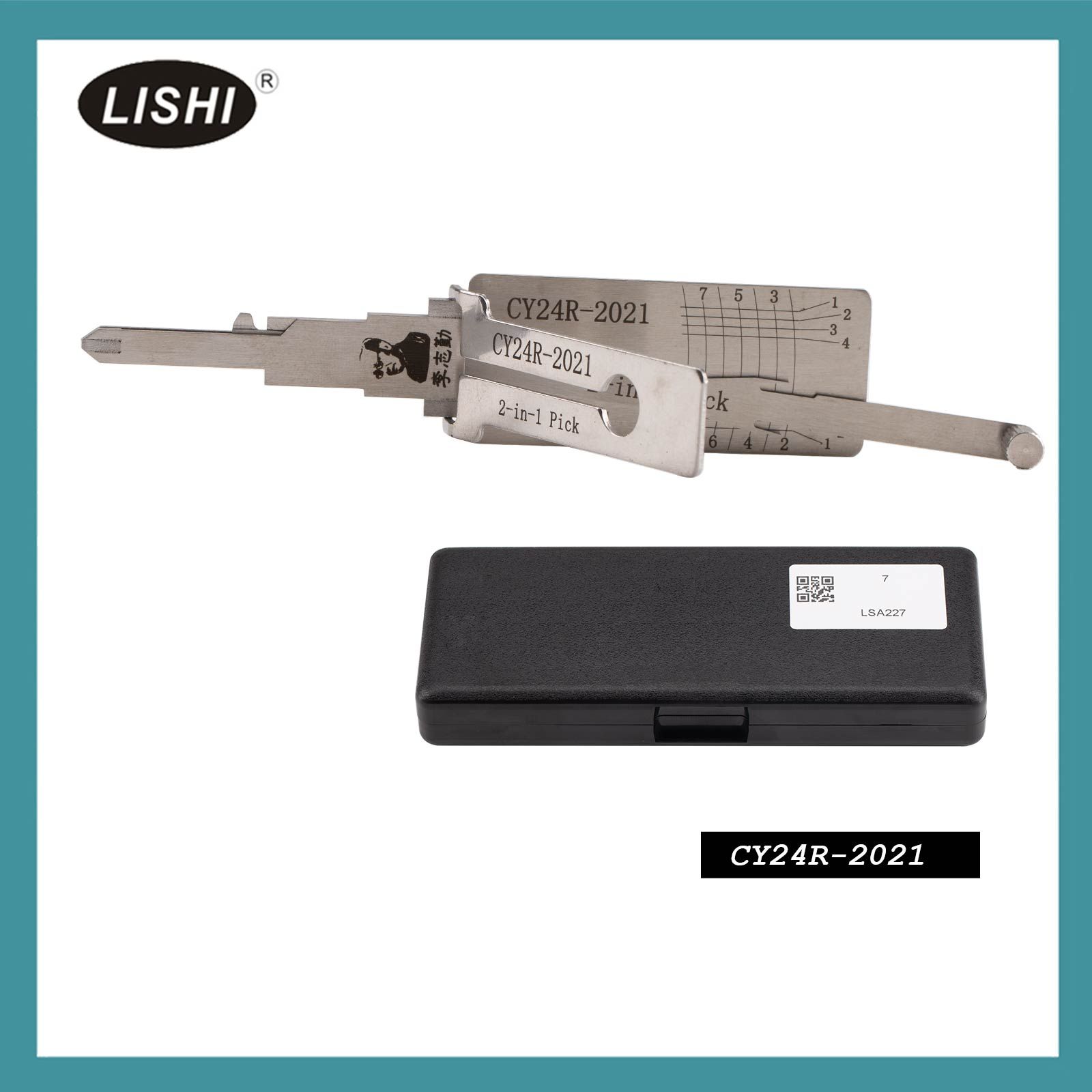 LISHI CY24R-2021 Outil de fraisage plat 2-en-1 Décodeur et sélection pour Jeep Grand Cherokee 2021+