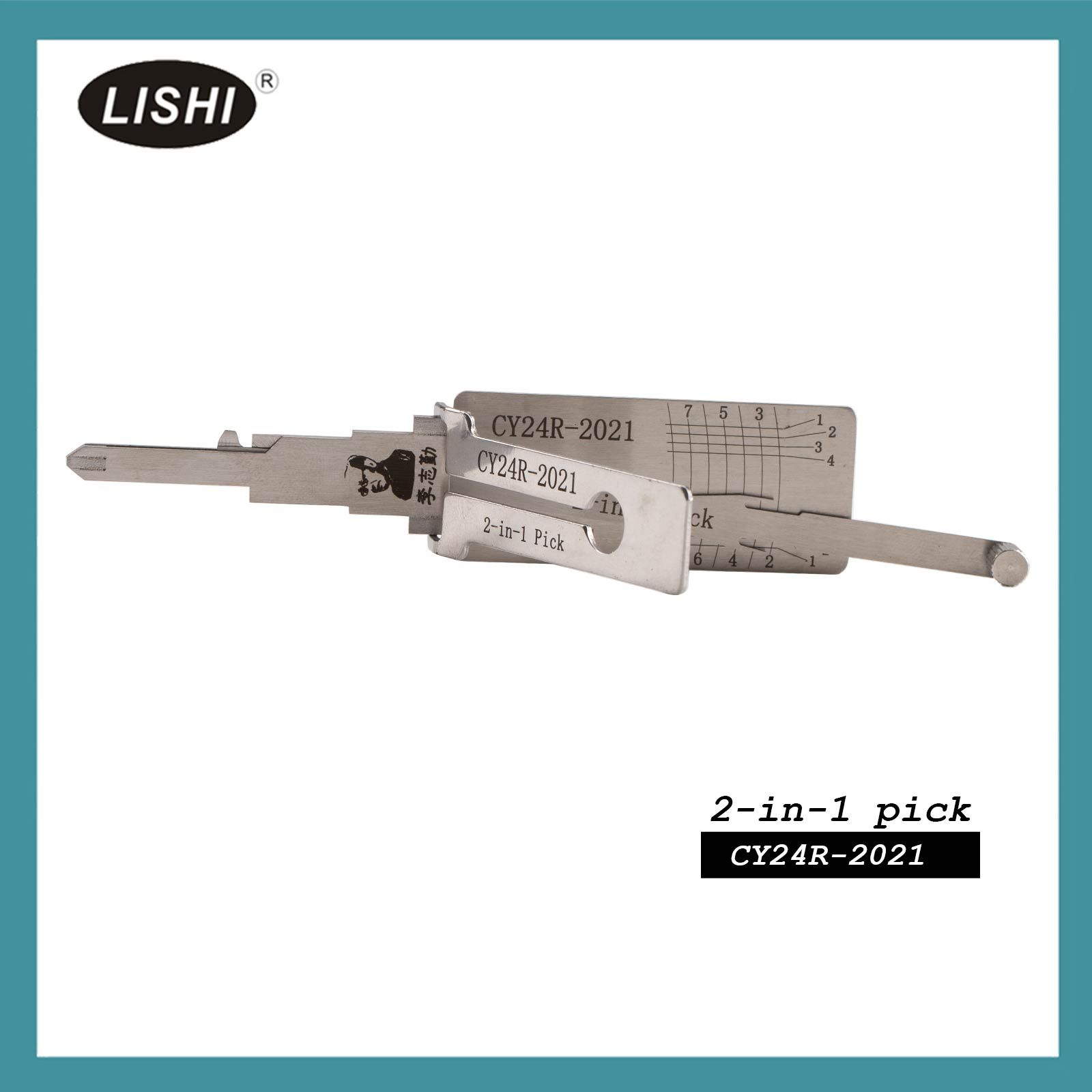 LISHI CY24R-2021 Outil de fraisage plat 2-en-1 Décodeur et sélection pour Jeep Grand Cherokee 2021+