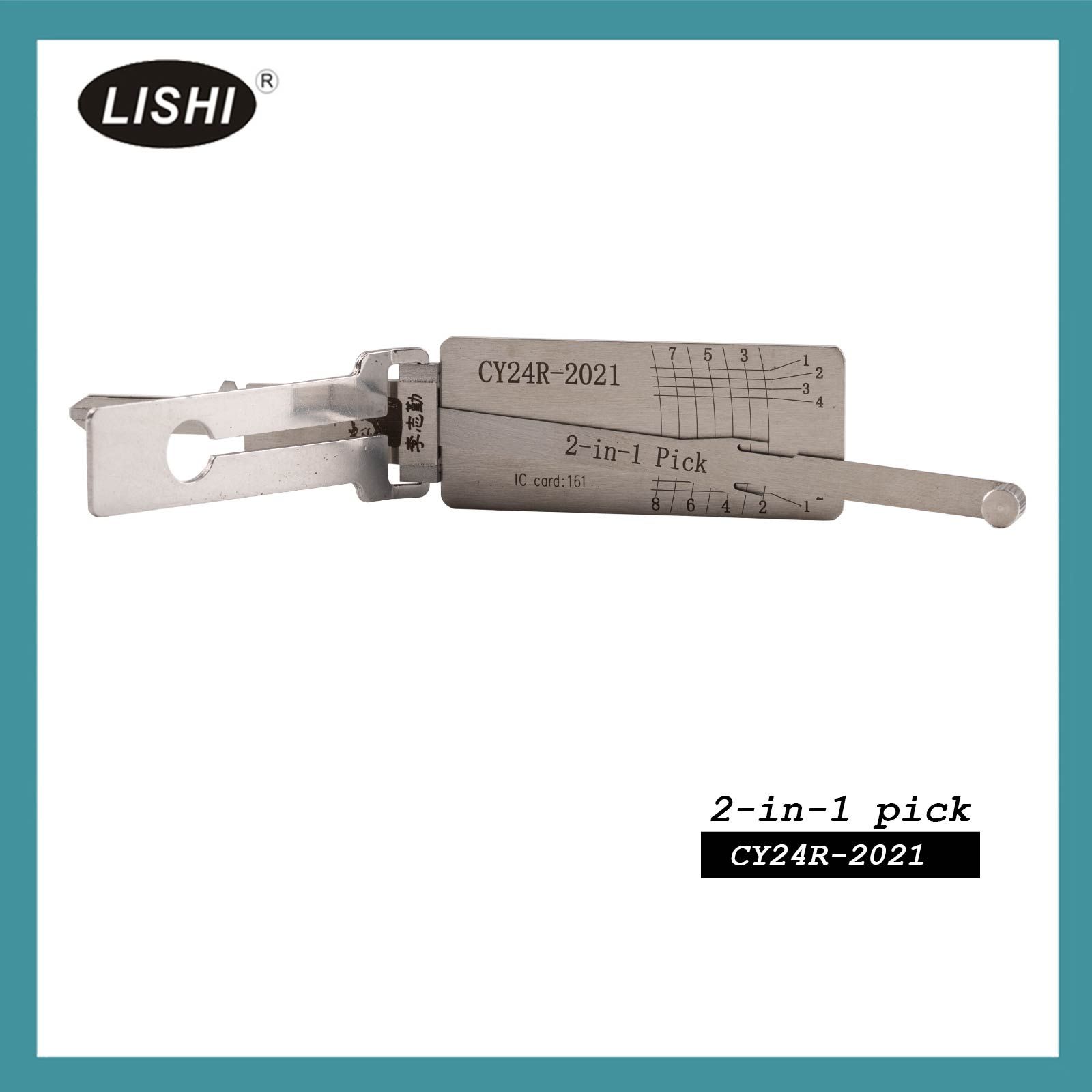 LISHI CY24R-2021 Outil de fraisage plat 2-en-1 Décodeur et sélection pour Jeep Grand Cherokee 2021+