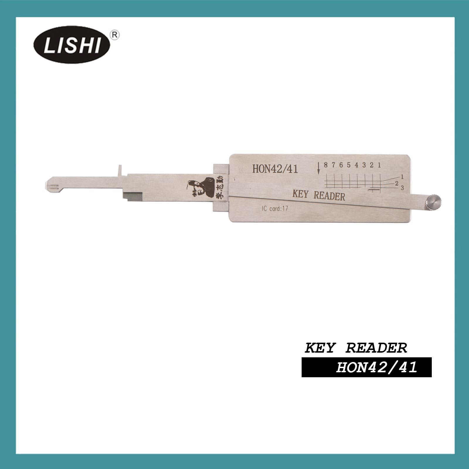 LISHI HON42/41 Outil de fraisage plat 2-en-1 Décoder & Pick pour Honda Motocyclettes