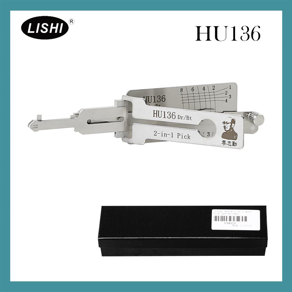 LISHI HU136 2 en 1 Pick et décodeur automatique