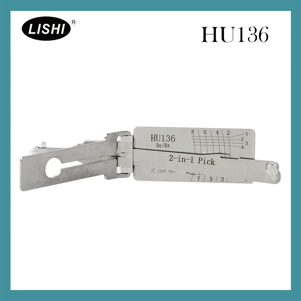 LISHI HU136 2 en 1 Pick et décodeur automatique