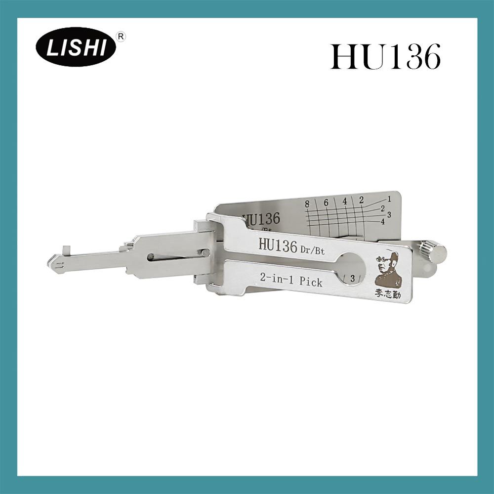 LISHI HU136 2 en 1 Pick et décodeur automatique