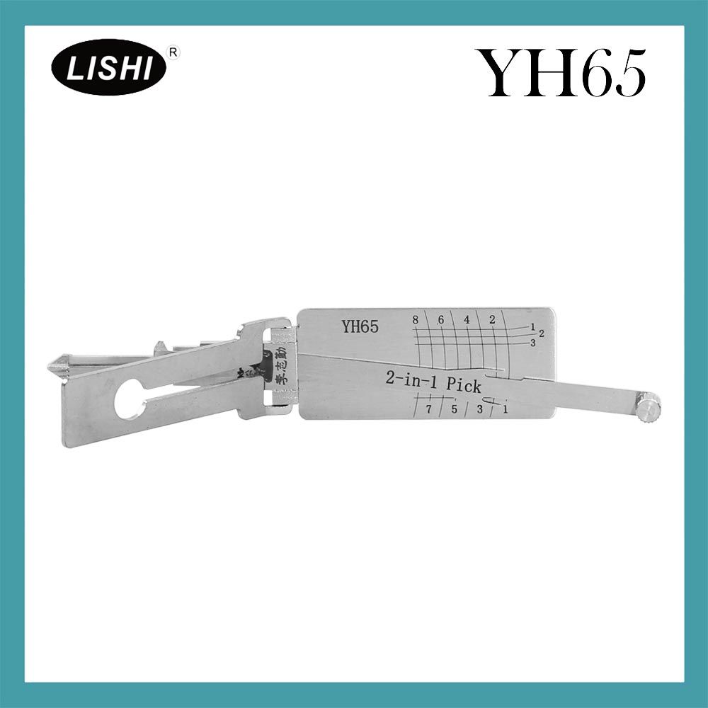 LISHI HY65 2 en 1 Pick et décodeur automatique outil serrurier