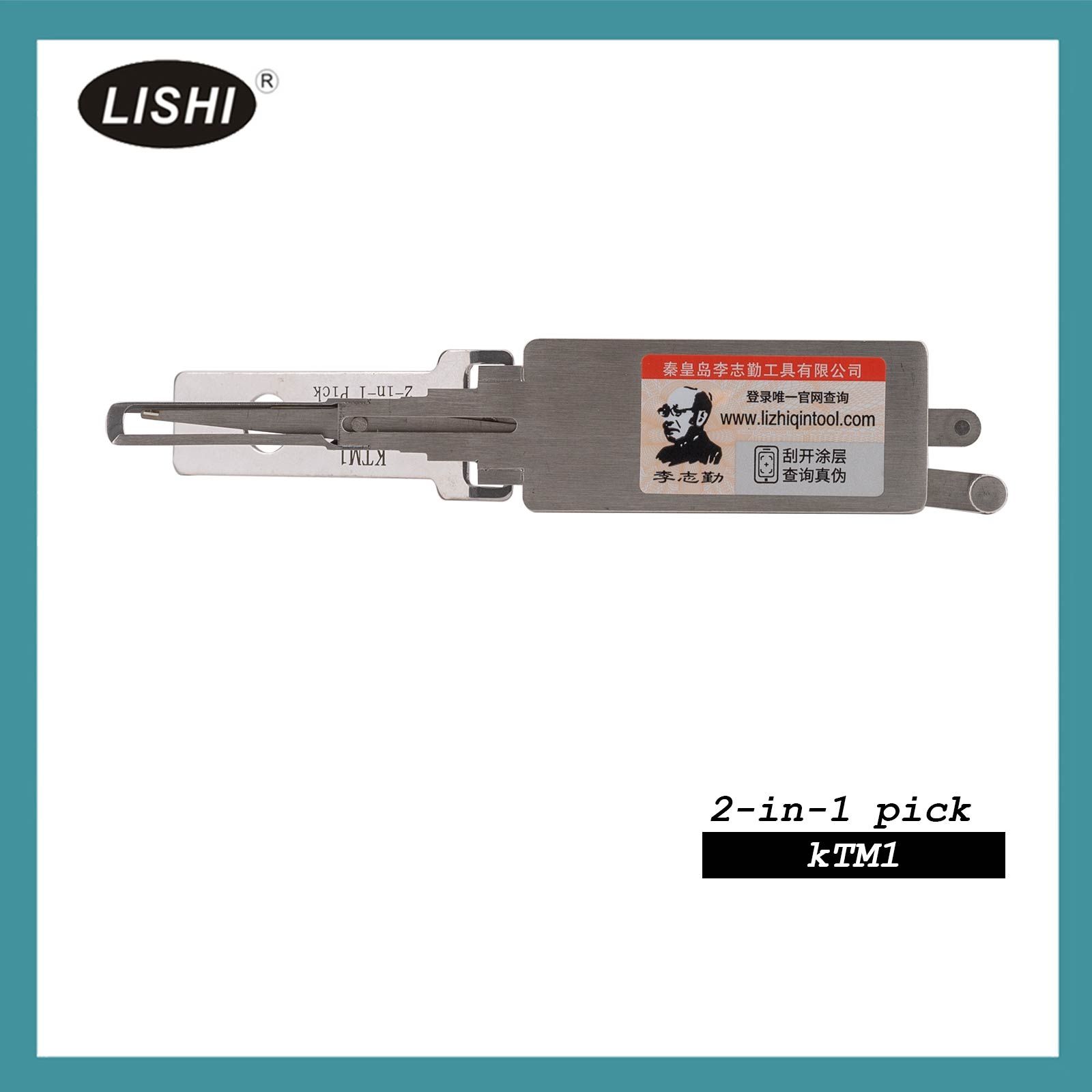 LISHI KTM1 Outil de fraisage d'extrémité 2-en-1 Pick & Decoder pour KTM & Yamaha Moto