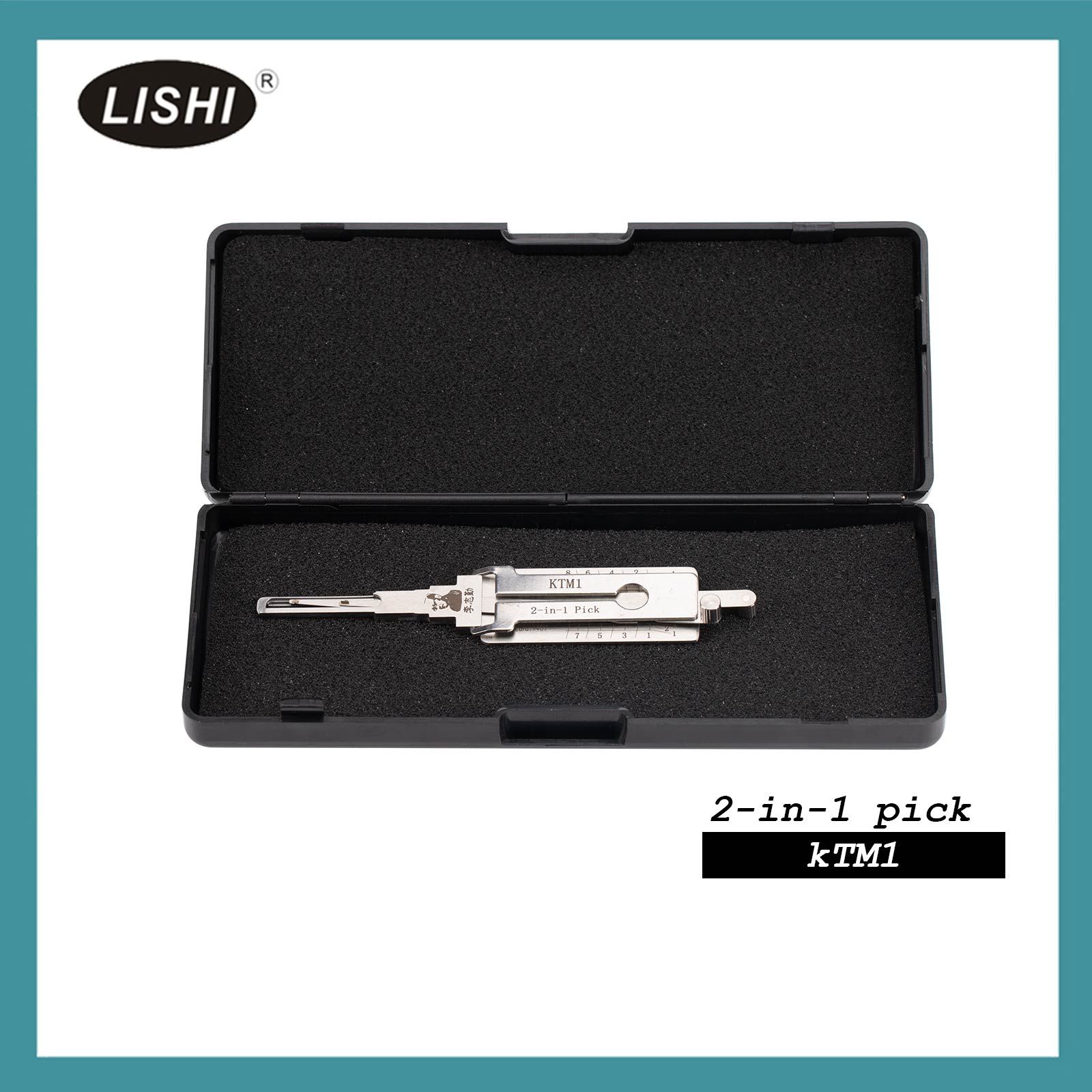 LISHI KTM1 Outil de fraisage d'extrémité 2-en-1 Pick & Decoder pour KTM & Yamaha Moto