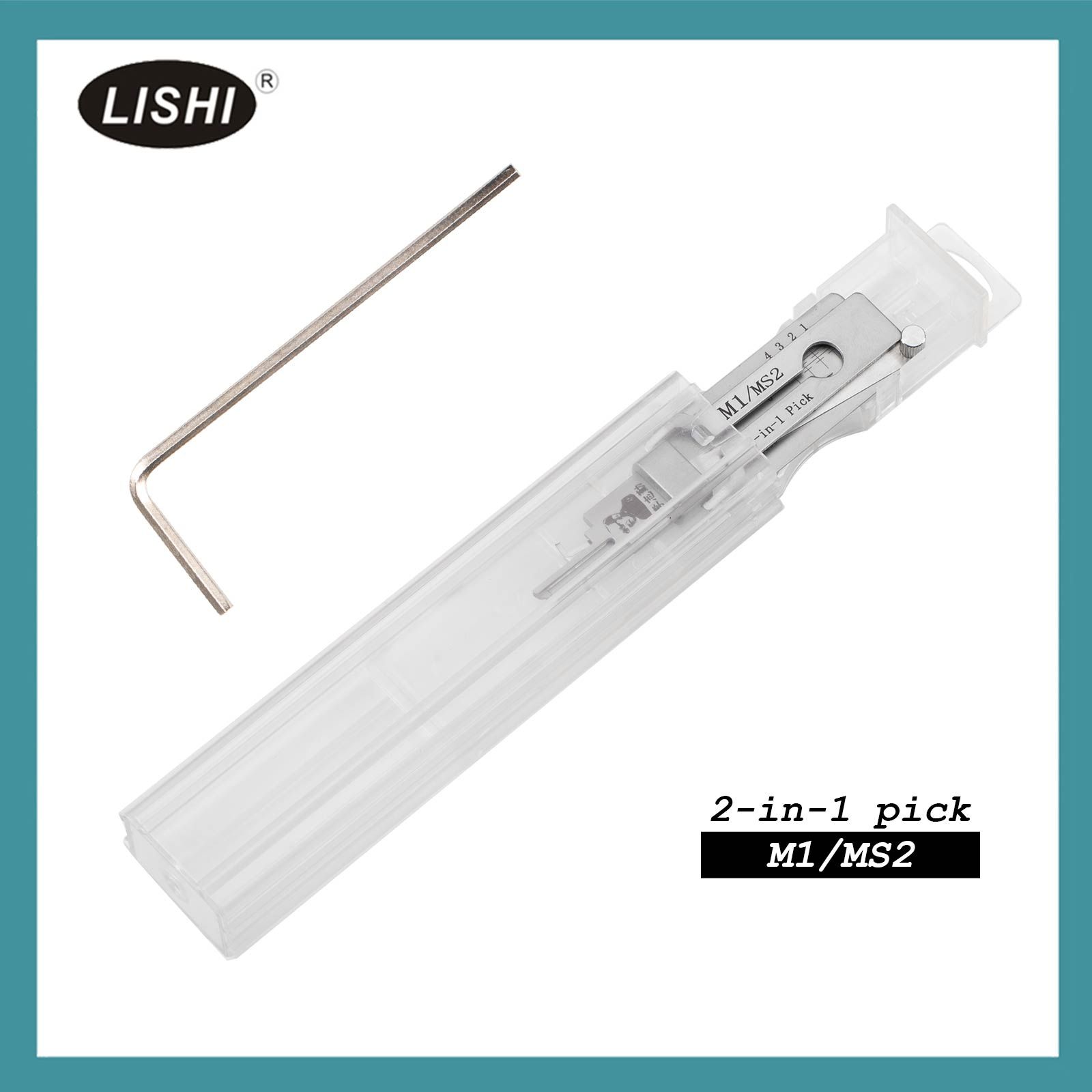 2025 LISHI M1/MS2 Outil civil 2-en-1 Pick & Decoder pour serrures maîtres