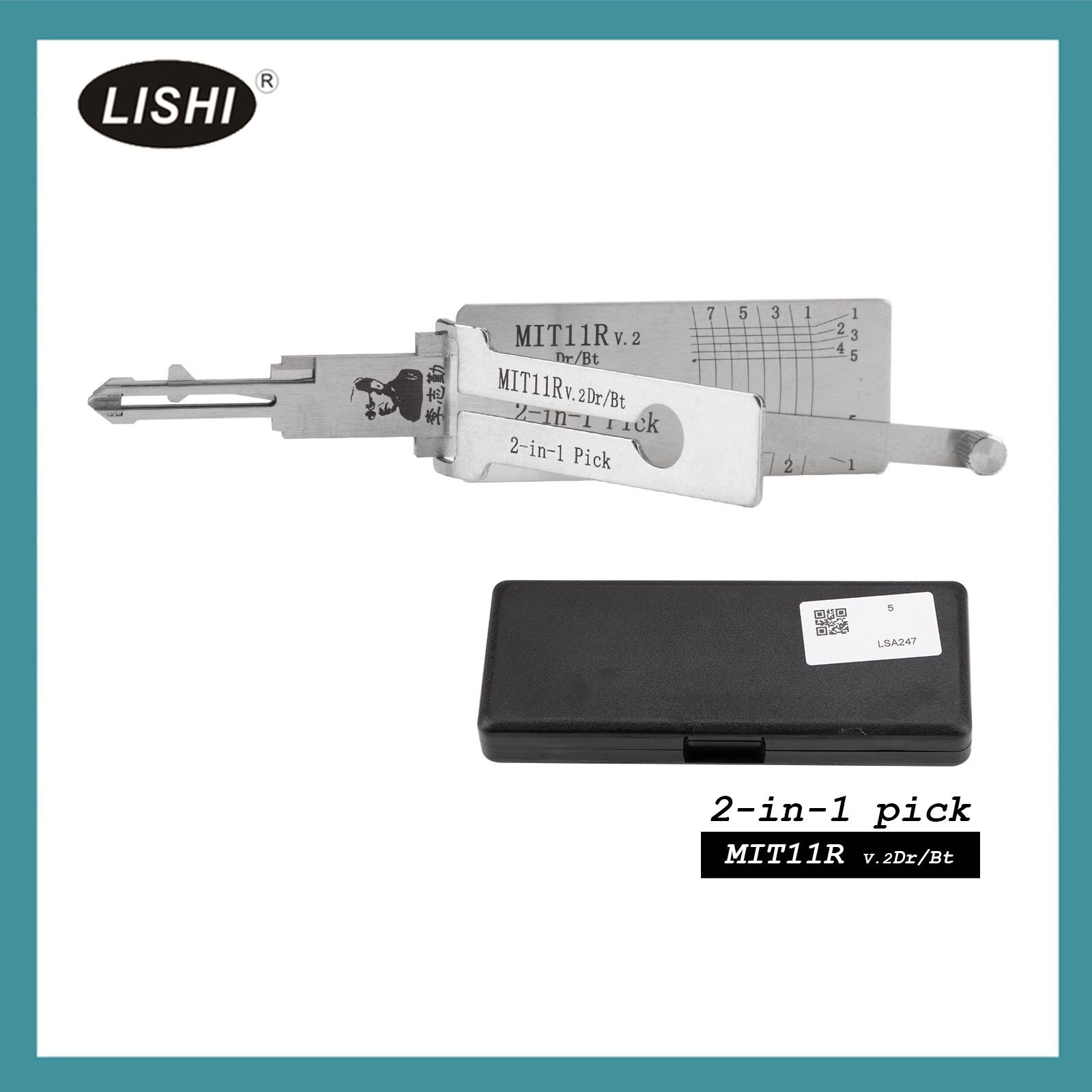 LISHI MIT11R outil de fraisage plat Pick et décodeur automatique