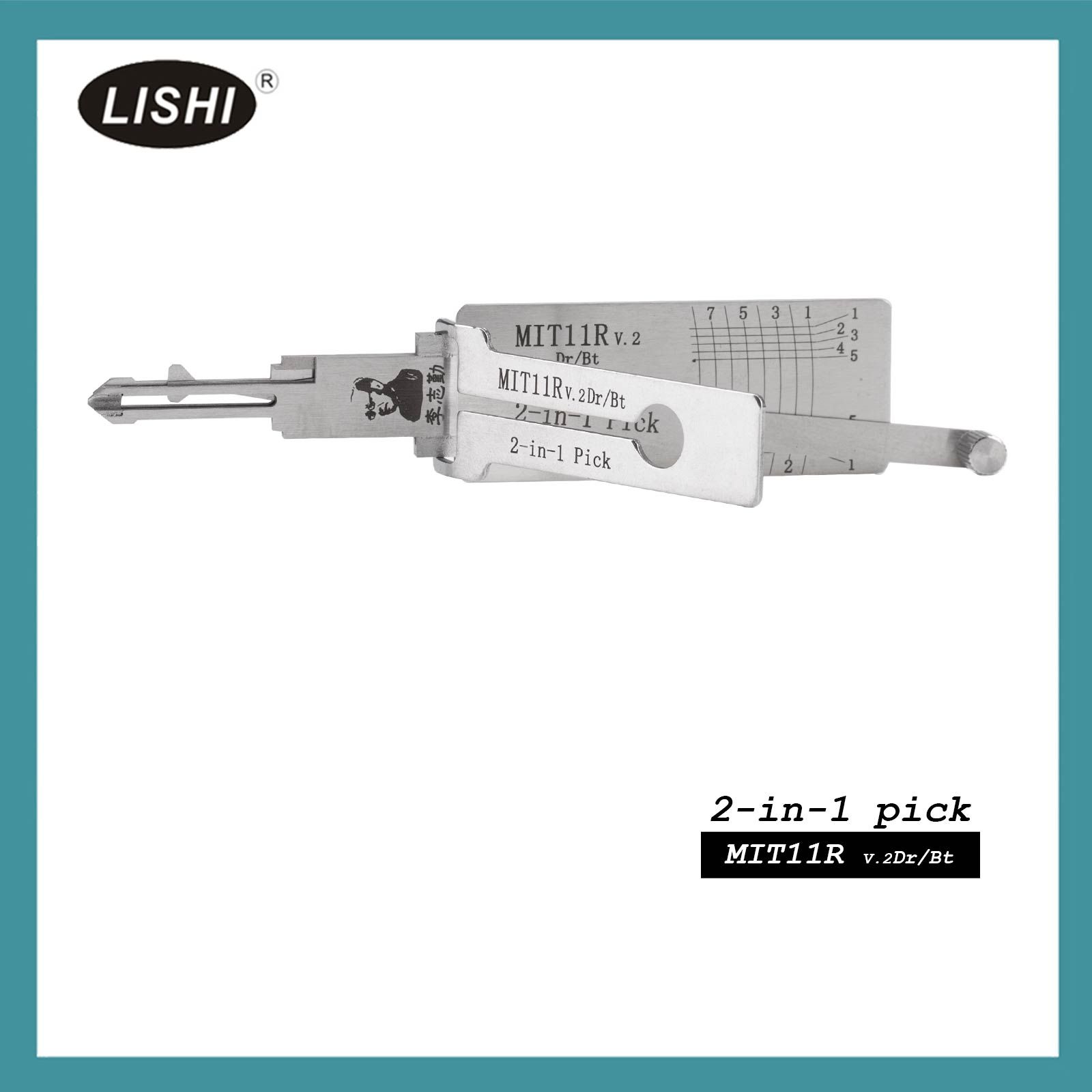 LISHI MIT11R outil de fraisage plat Pick et décodeur automatique
