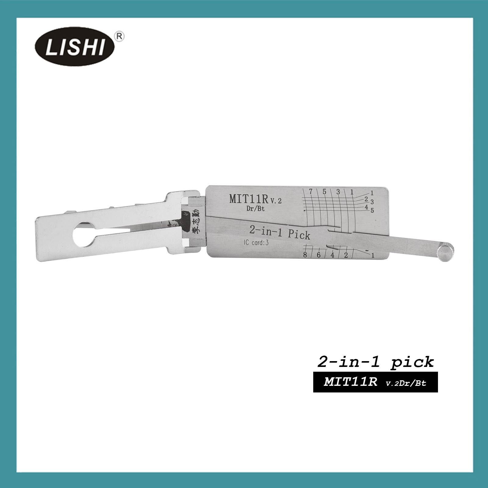 LISHI MIT11R outil de fraisage plat Pick et décodeur automatique