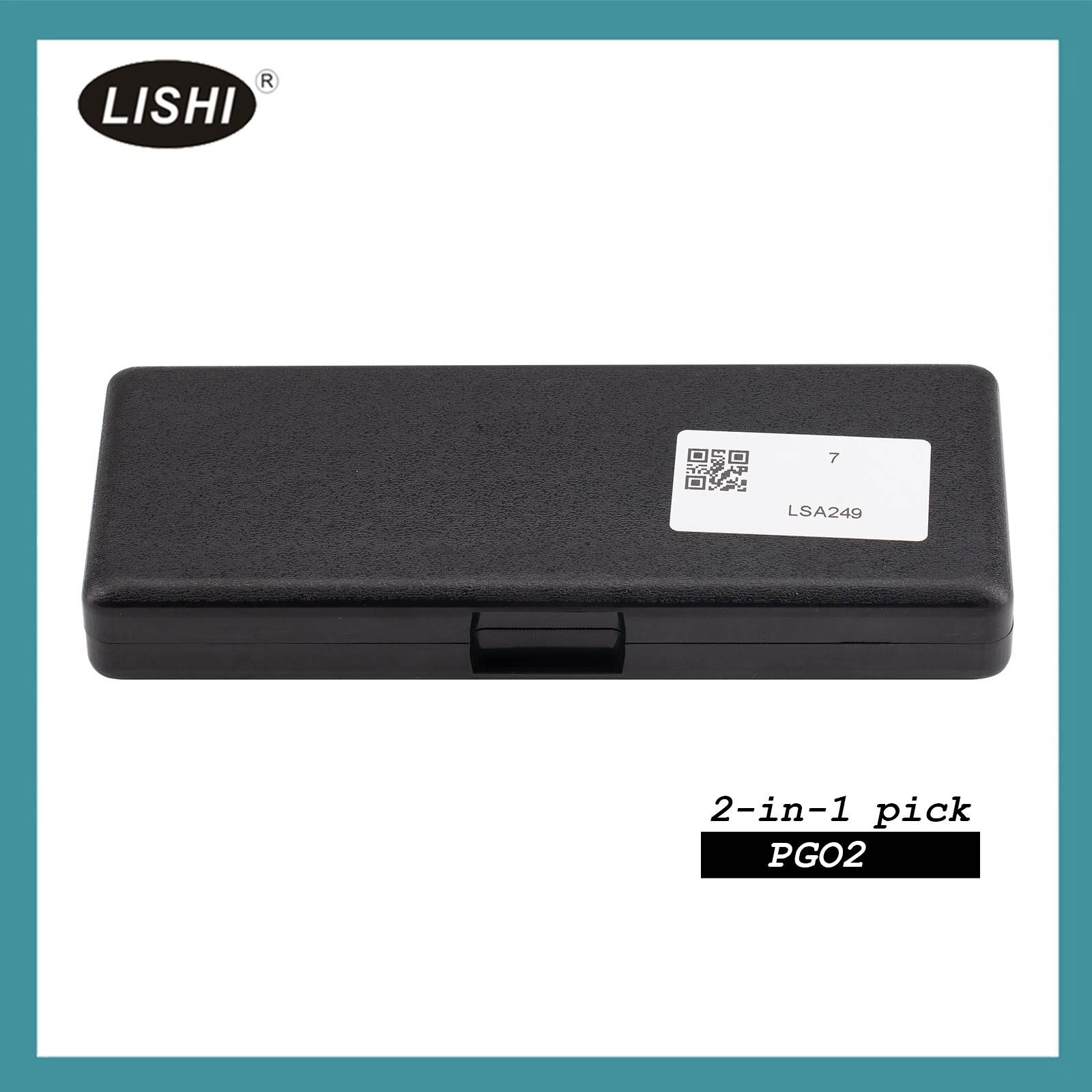 LISHI PGO2 outil de fraisage plat 2-en-1 décodeur et pick pour scooters Piaggio / Vespa
