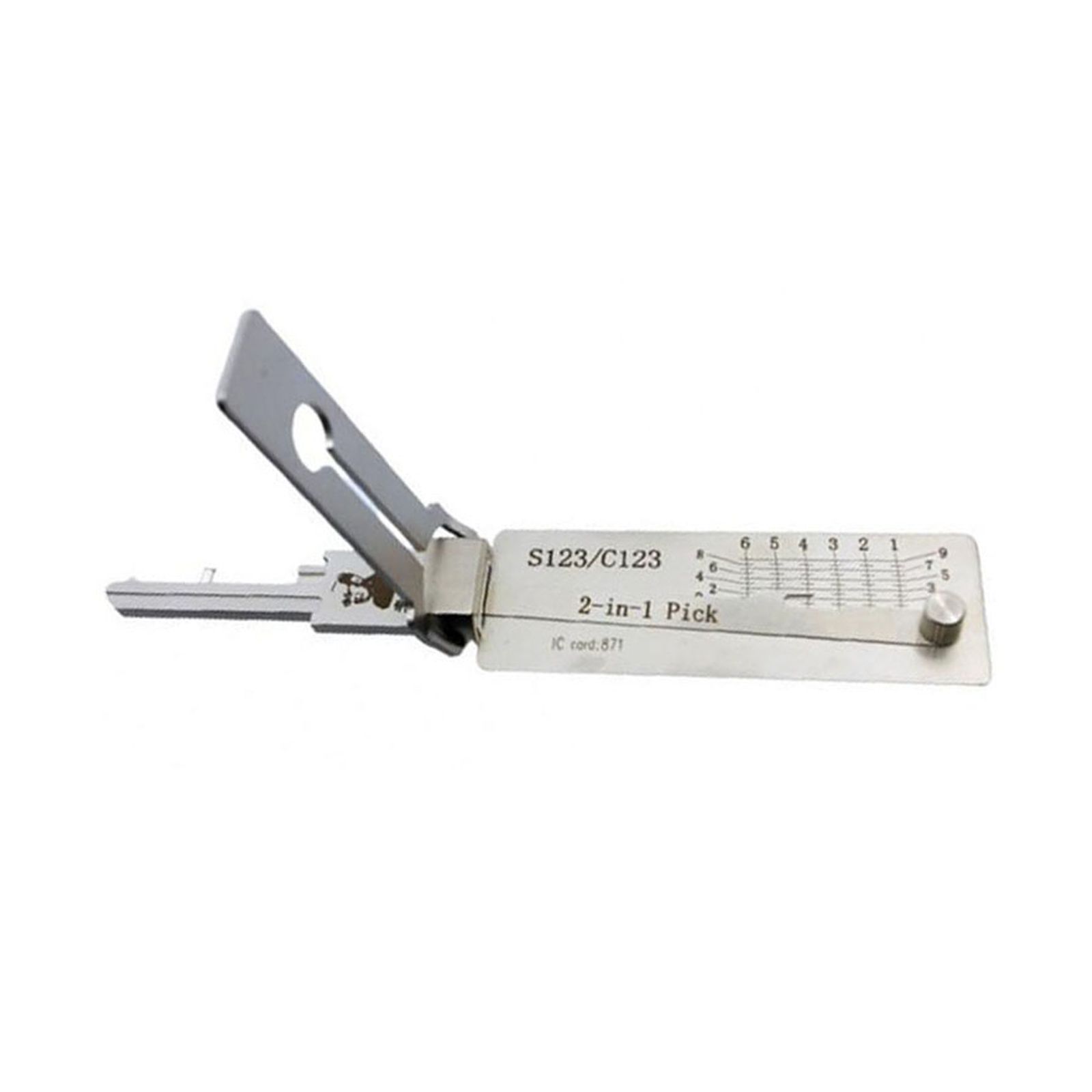 2025 LISHI S123/C123 Outil civil 2-en-1 Pick & Decoder pour serrures Schlage