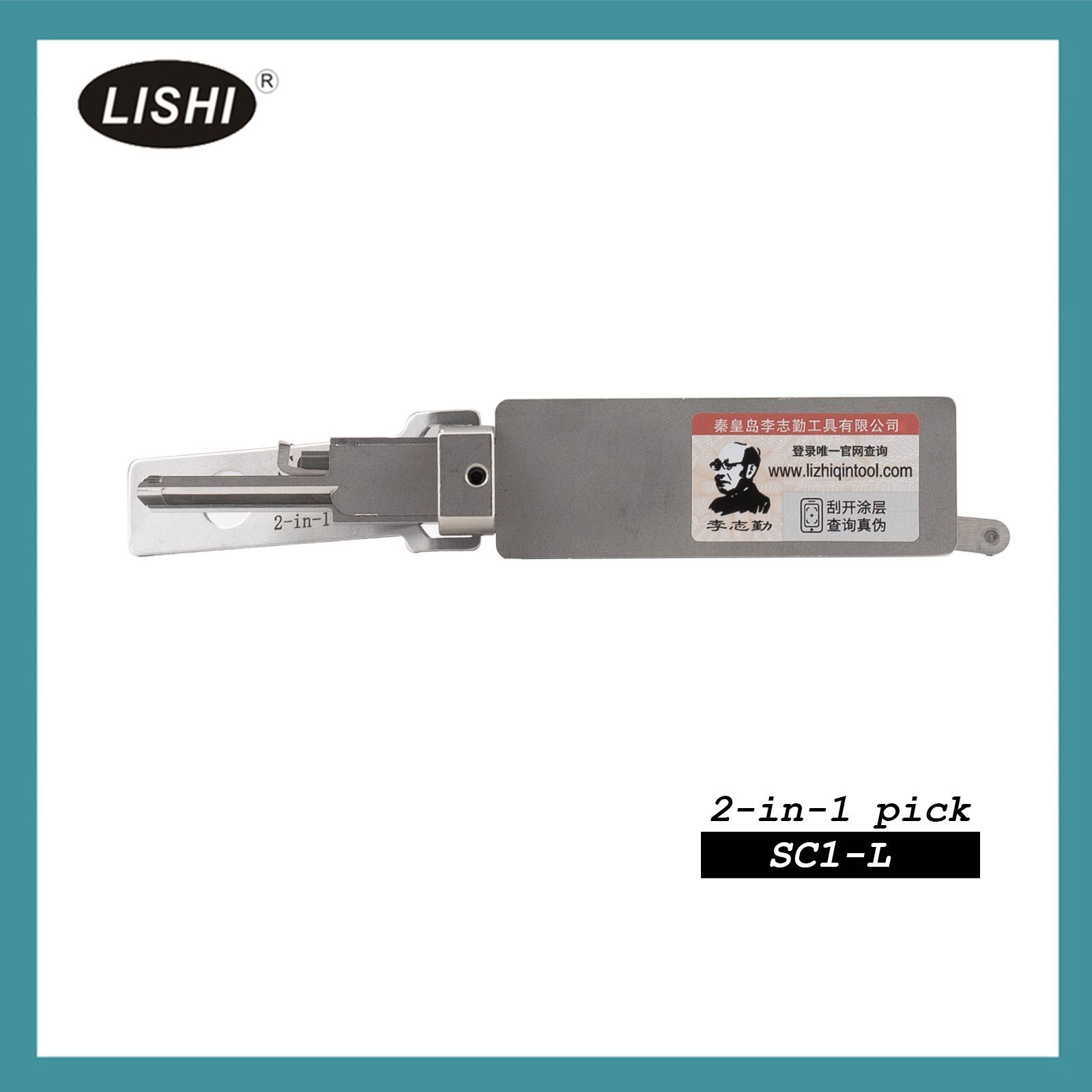 LISHI SC1-L Outil civil (manutention inverse) 2-en-1 Pick & Decoder pour 5-Pin Schlage Keyway