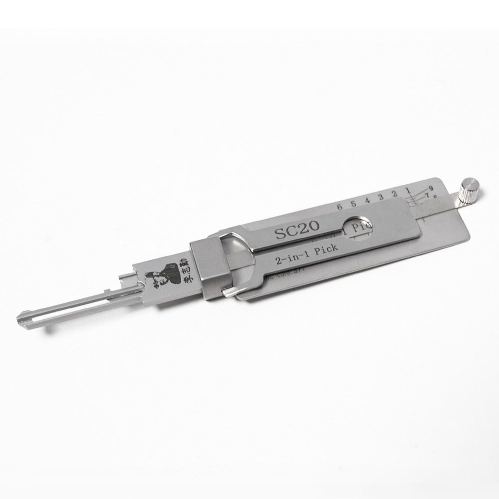 2025 LISHI SC20 Outil civil 2-en-1 Pick & Decoder pour Schlage L Keyway