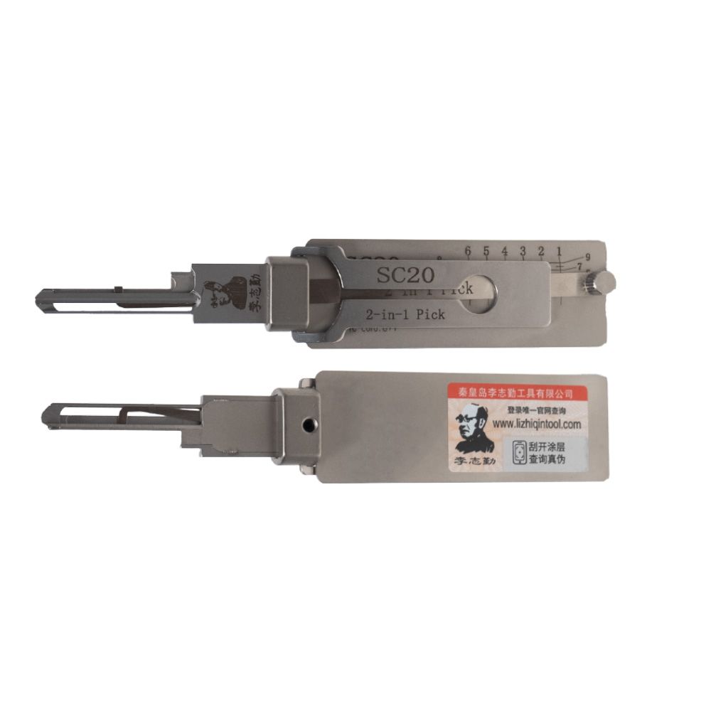 2025 LISHI SC20 Outil civil 2-en-1 Pick & Decoder pour Schlage L Keyway