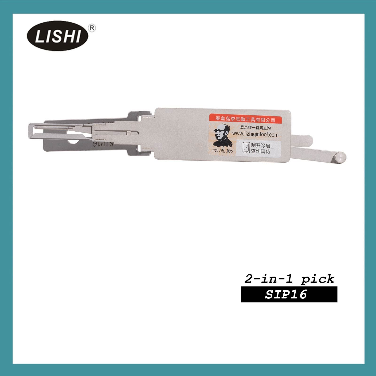 LISHI SIP16 End Milling Tool 2-en-1 Décodeur et Pick pour Fiat / Alfa / Maserati / Lancia