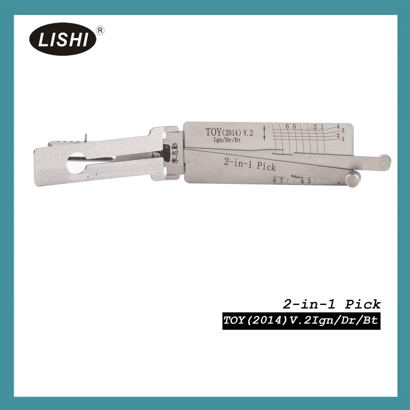LISHI TOY(2014) V.2 2 en 1 Pick et décodeur automatique