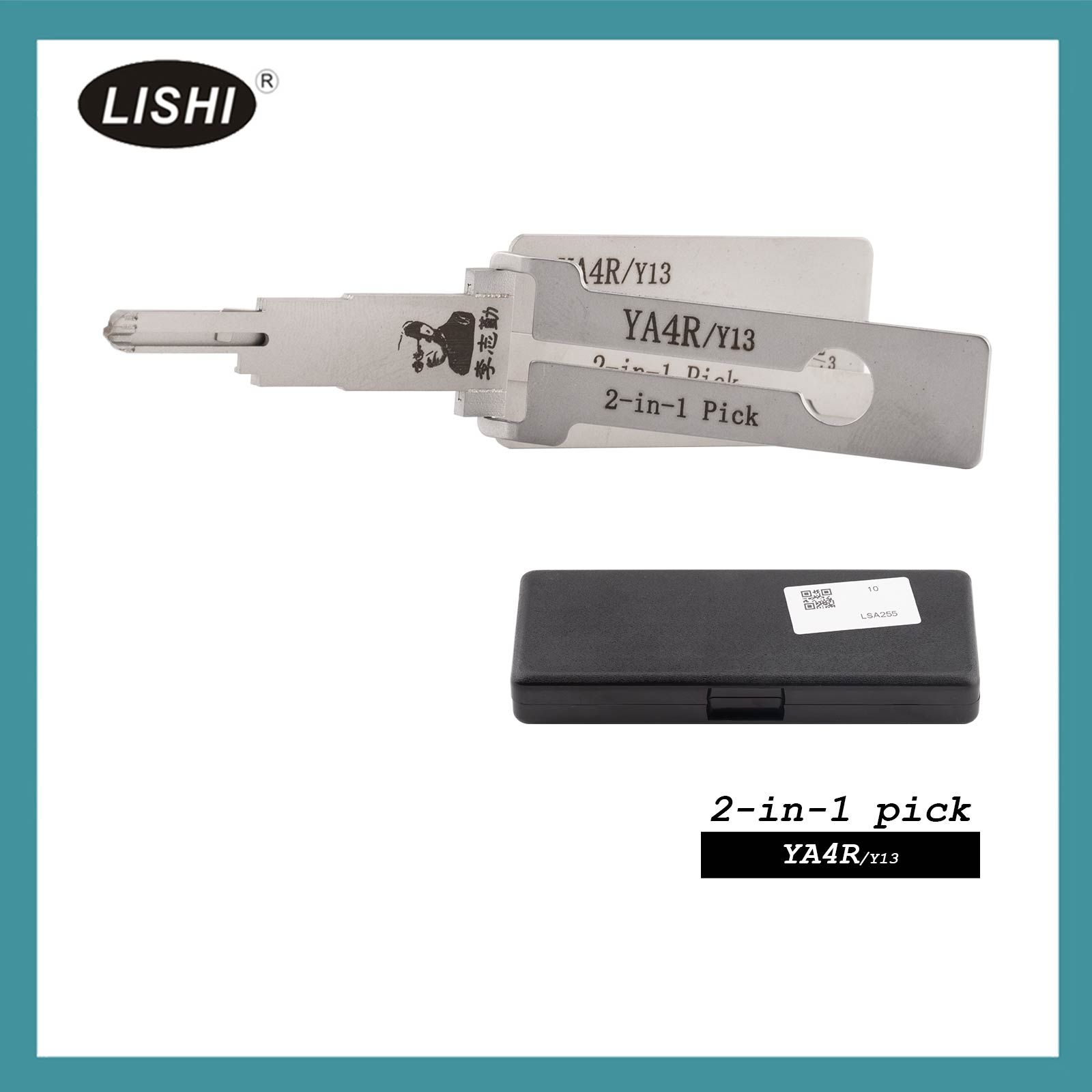 LISHI YA4R/Y13 Outil de fraisage plat 2-en-1 Pick & Decoder pour armoire, tiroirs, services publics, toile