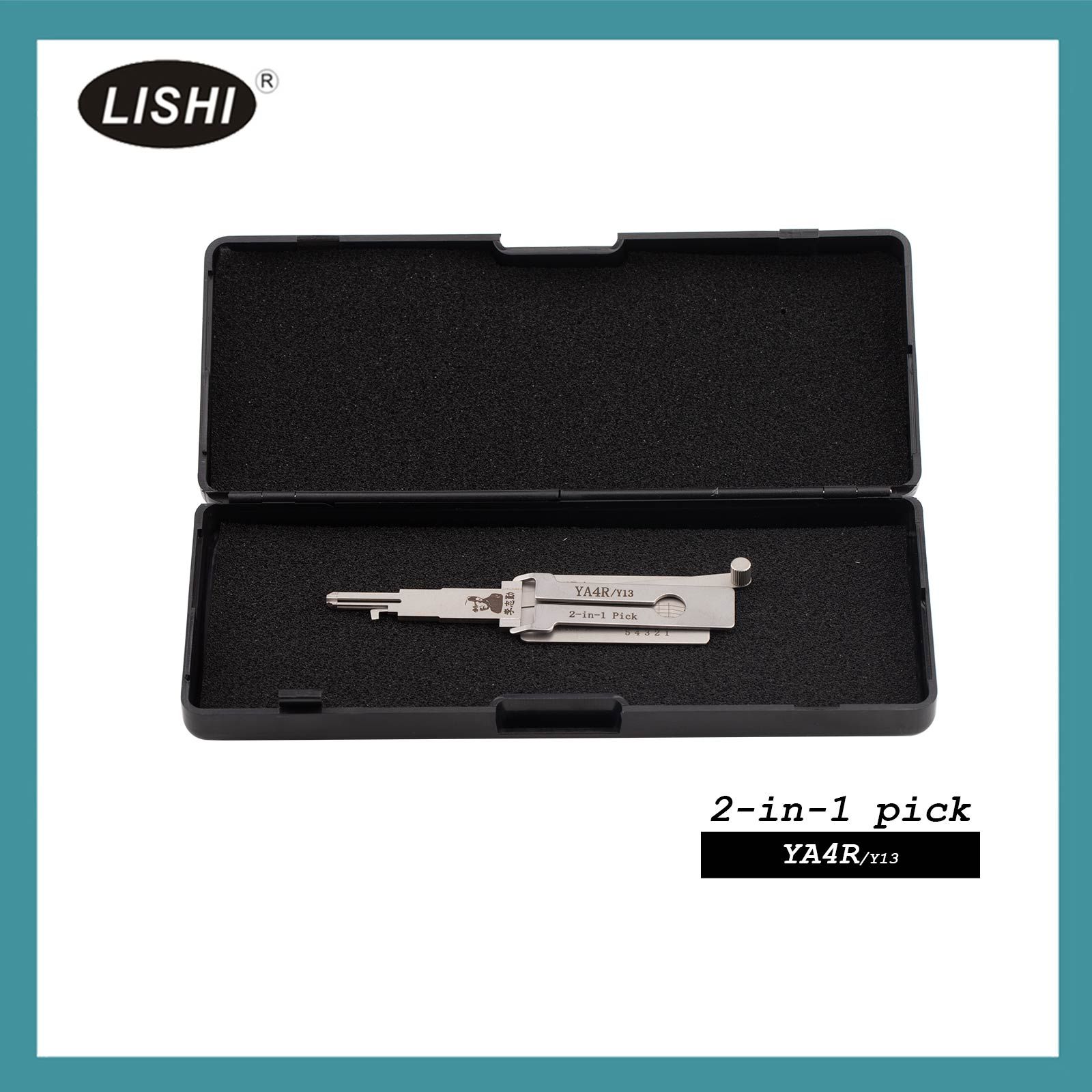 LISHI YA4R/Y13 Outil de fraisage plat 2-en-1 Pick & Decoder pour armoire, tiroirs, services publics, toile