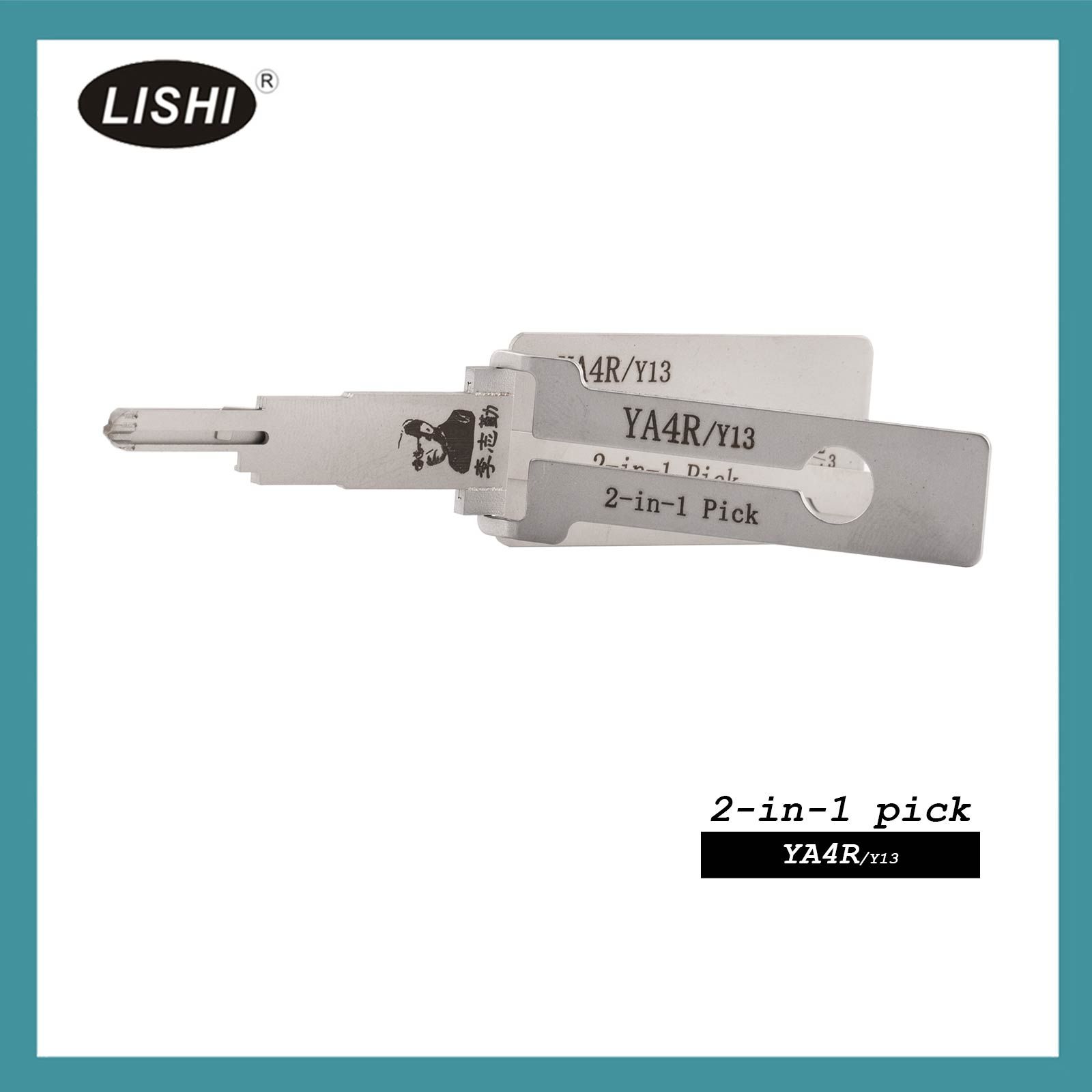 LISHI YA4R/Y13 Outil de fraisage plat 2-en-1 Pick & Decoder pour armoire, tiroirs, services publics, toile