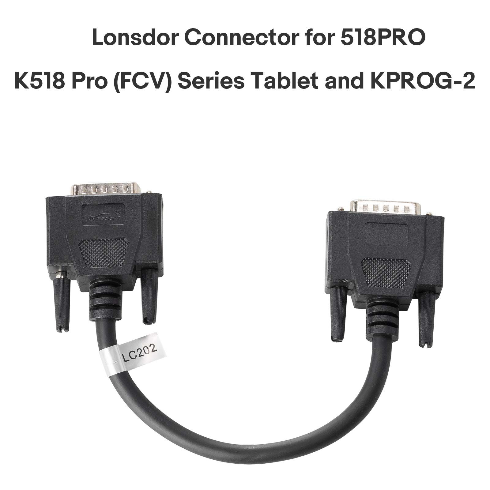 Connecteur Lonsdor pour KPROG-2 Connectez-vous à la tablette de la série 518PRO/ K518 Pro (FCV)