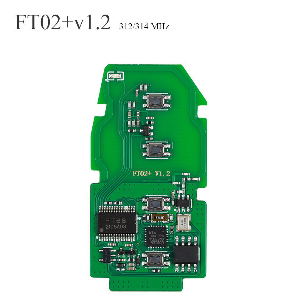 Lonsdor ft02 ph0440b mise à jour FT11 - h0410c 312 / 314 MHz Toyota Smart Key PCB (avec boîtier)