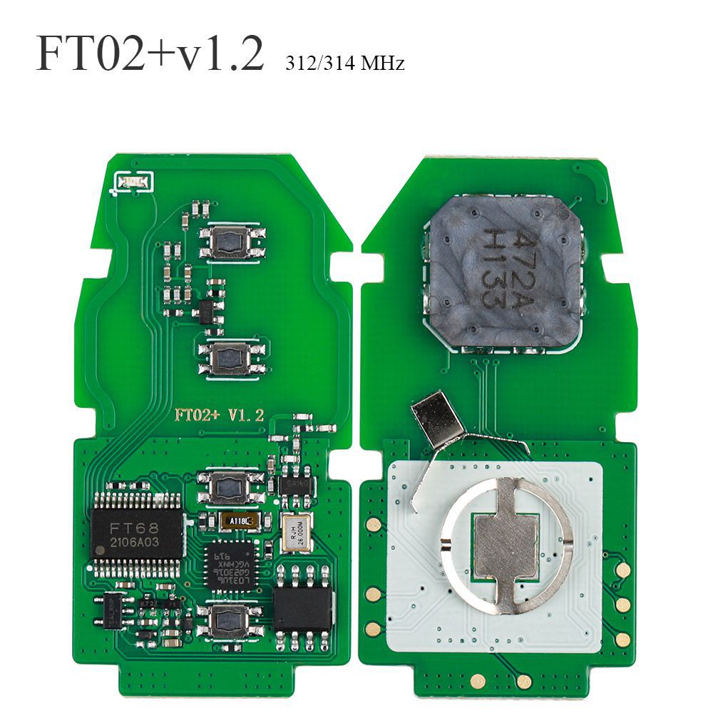 Lonsdor ft02 ph0440b mise à jour FT11 - h0410c 312 / 314 MHz Toyota Smart Key PCB (avec boîtier)