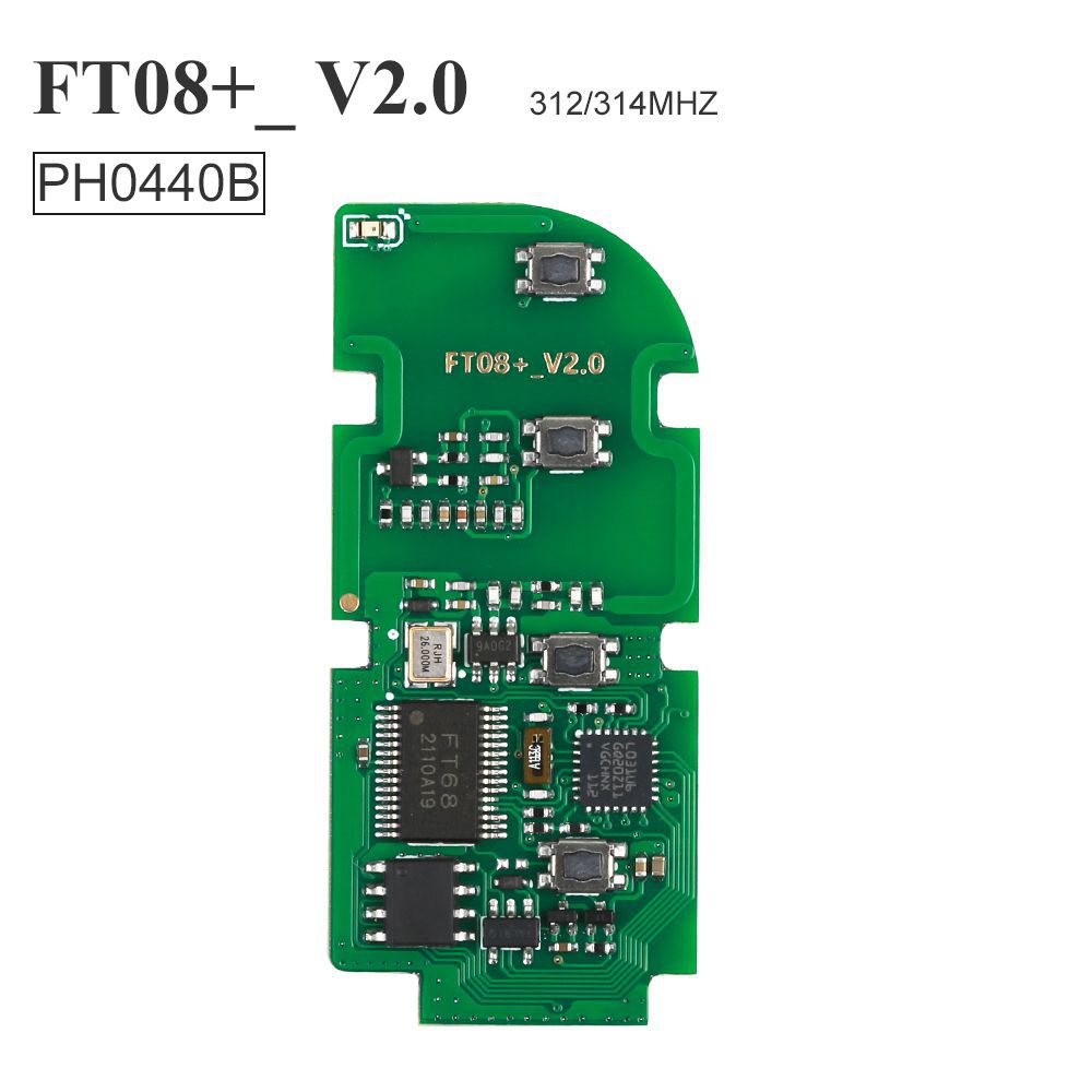 Lonsdor FT08 PH0440B Update Verson of FT08-H0440C 312/314Mhz Toyota Lexus Smart Key PCB with Shell