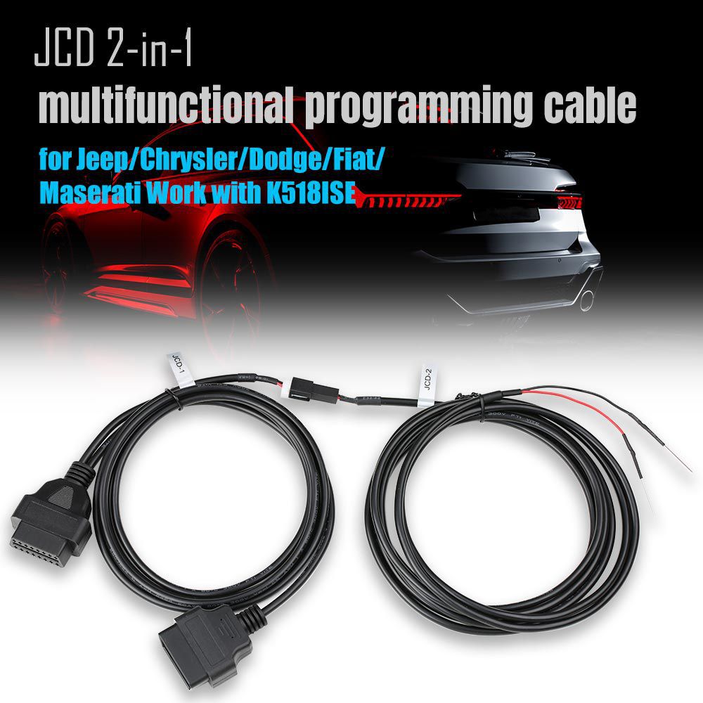 Lonsdor jcd 2 en 1 câble de programmation polyvalent pour jeep / Chrysler / Dodge / Fiat / Maserati en collaboration avec k518ise