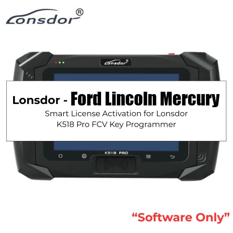 Activation de licence Ford / Lincoln / Mercury pour Lonsdor K518 PRO FCV Version Key Programmer