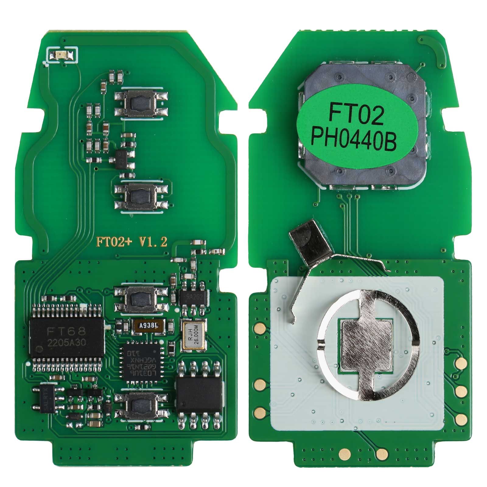 2025 Programmateur clé de version complète de Lonsdor K518 PRO FCV avec adaptateur ADP15 + câble à broche FP30 + PCB clé intelligente LT20 / FT02 PH0440B