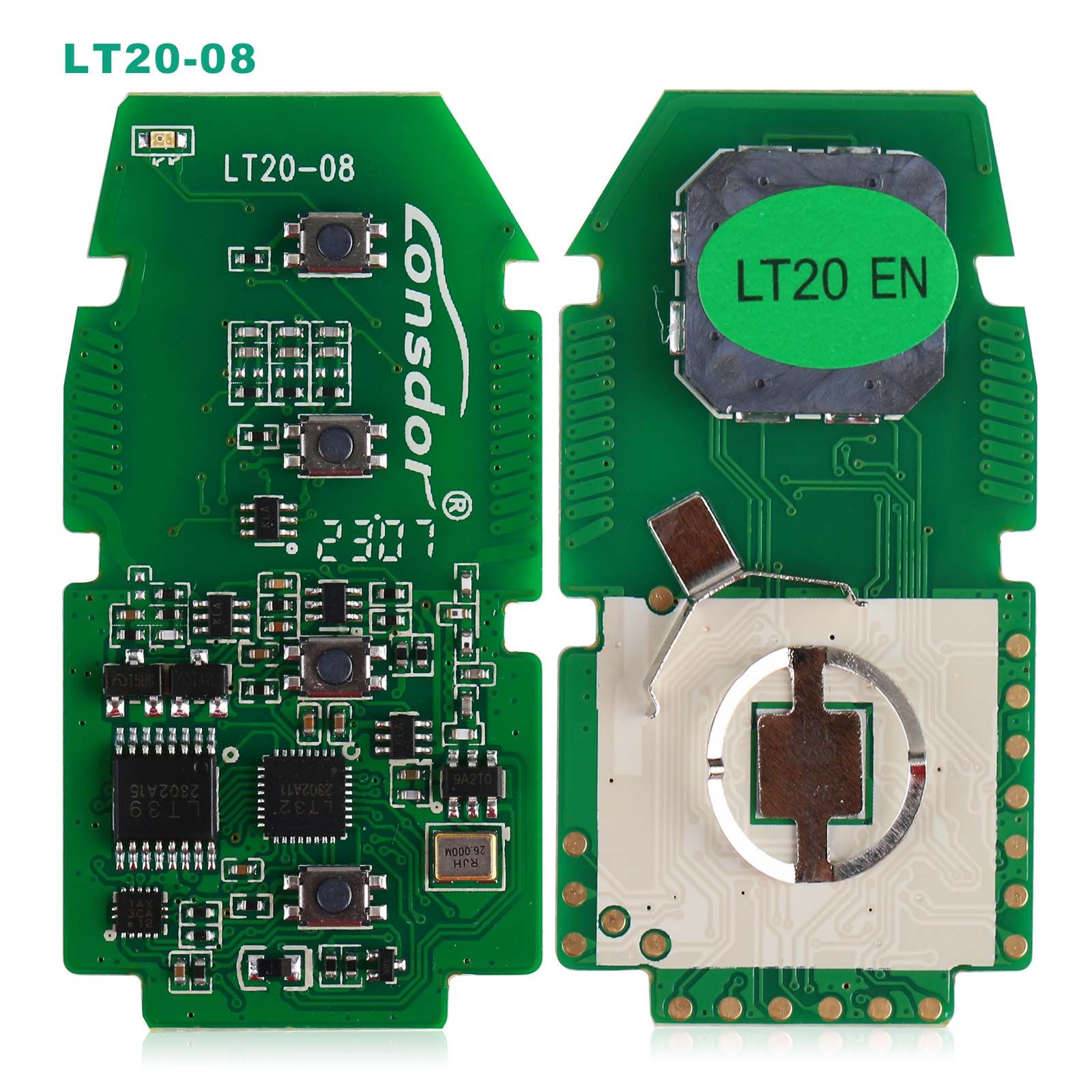 Lonsdor KW100 Bluetooth Smart Key Generator plus LT20 Series Smart Key Board PCB 4D/8A pour Toyota Lexus 433 / 315 MHz Toutes les clés