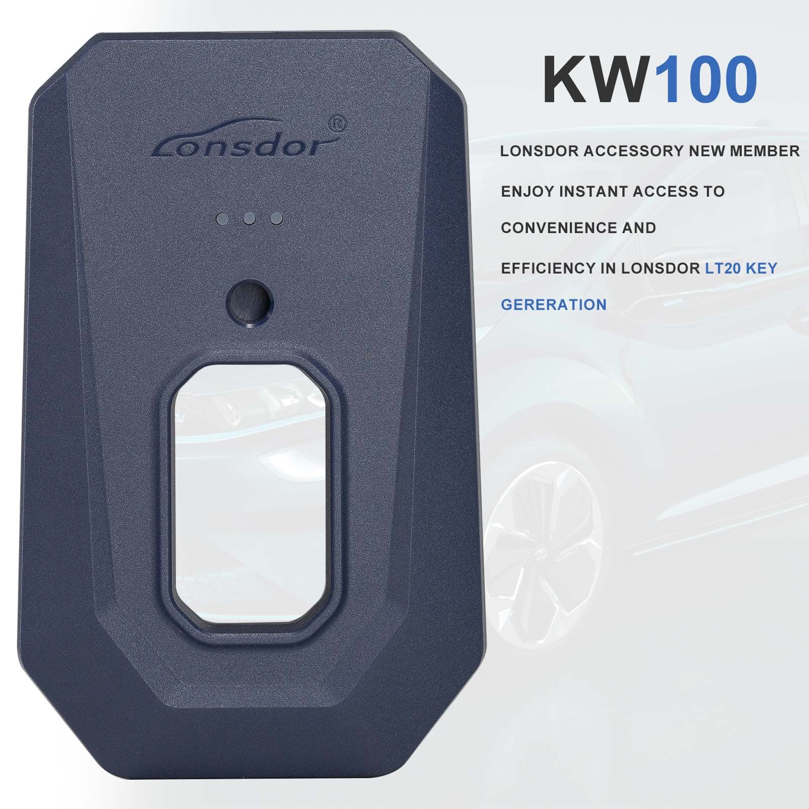 Lonsdor KW100 Bluetooth Smart Key Generator plus LT20 Series Smart Key Board PCB 4D/8A pour Toyota Lexus 433 / 315 MHz Toutes les clés