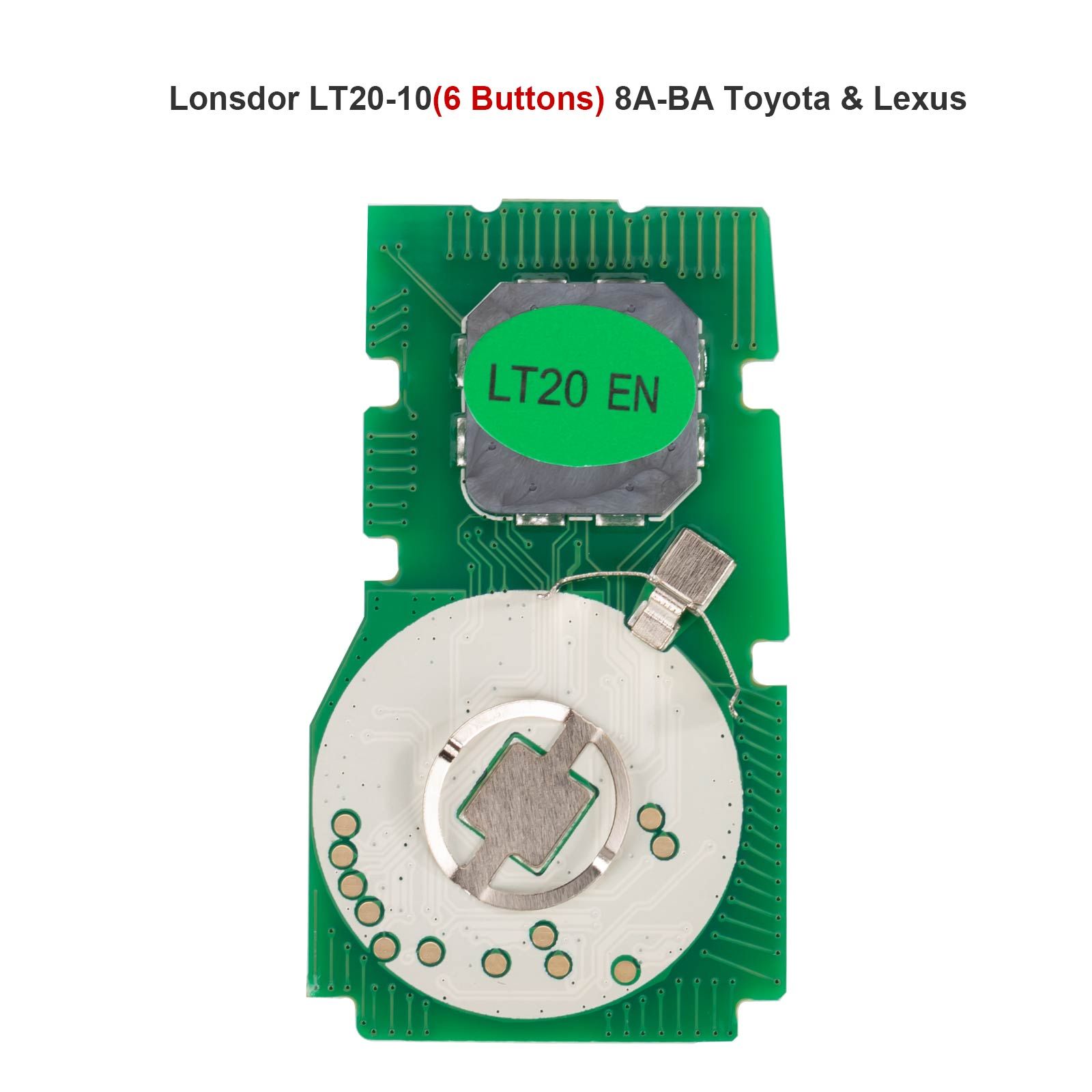 Lonsdor LT20-10 Universal Smart Remote PCB All-in-One Board pour Toyota/Lexus 8A-BA 4/5/6 Boutons Fréquence commutable