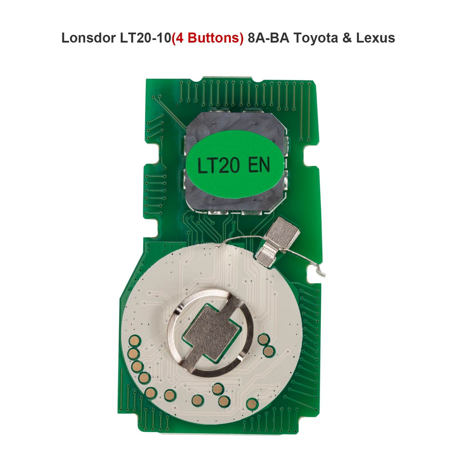 Lonsdor LT20-10 Universal Smart Remote PCB All-in-One Board pour Toyota/Lexus 8A-BA 4/5/6 Boutons Fréquence commutable