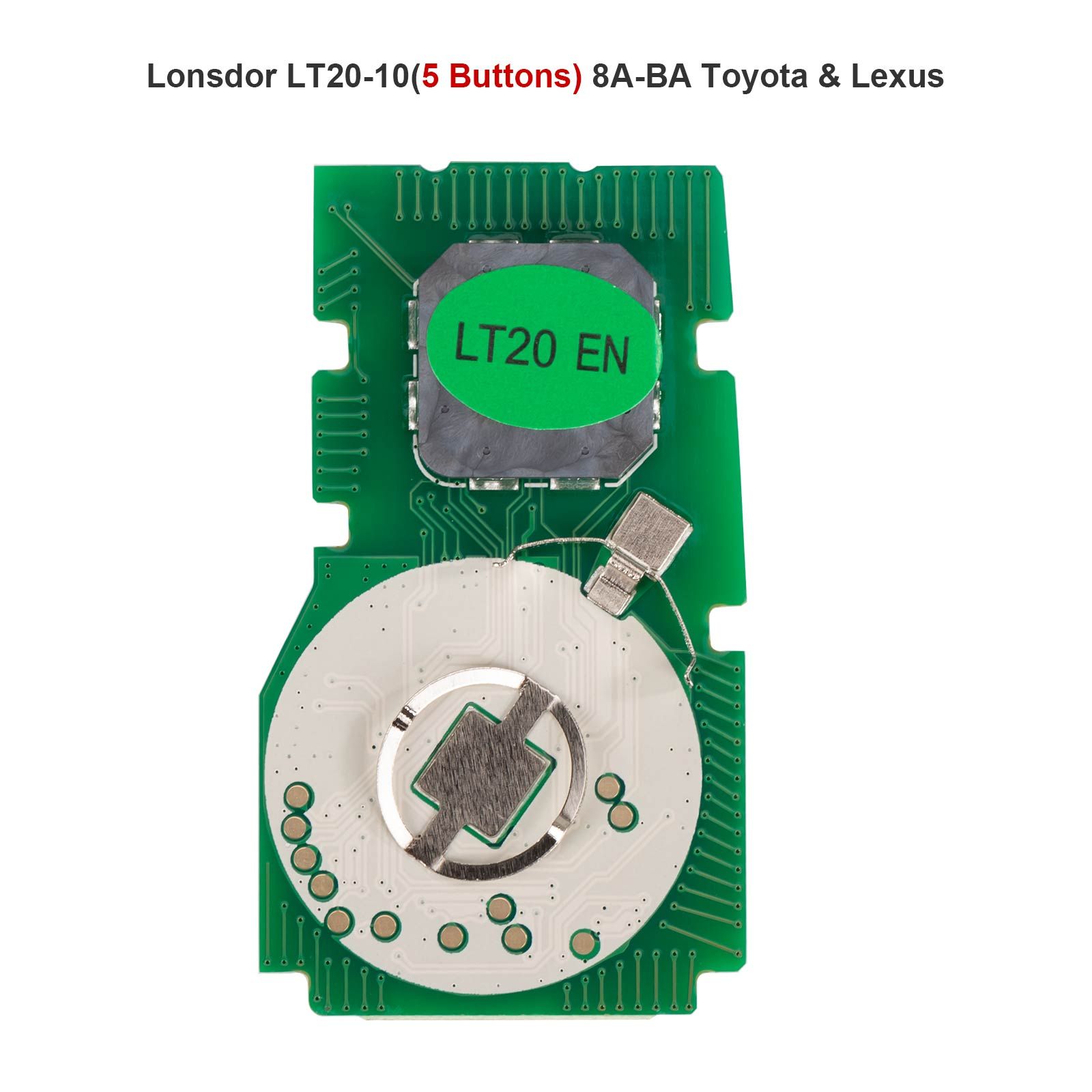 Lonsdor LT20-10 Universal Smart Remote PCB All-in-One Board pour Toyota/Lexus 8A-BA 4/5/6 Boutons Fréquence commutable