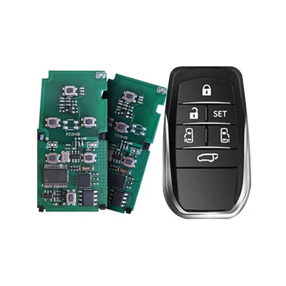 2022 nouveau lonsdor p0120 8a puce 5 / 6 bouton Smart Key PCB avec alphard / Vellfire / Alpha MpV voiture convertisseur de fréquence commutable Shell