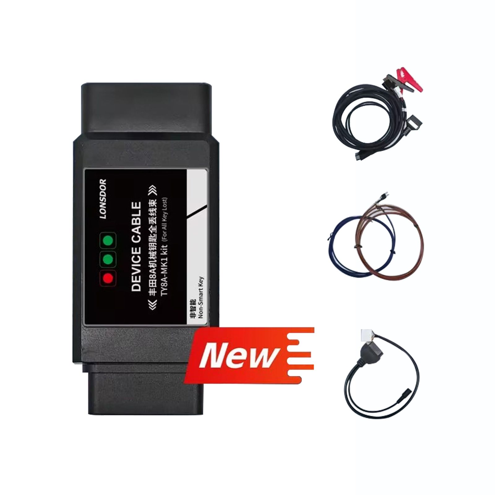 Lonsdor TOYOTA TY8A-MK1 Kit pour TOYOTA 8A NON-SMART Key AKL Avant 2018 Pas besoin de remplacer la boîte lMMO Travailler avec Lonsdor K518 PRO / K518