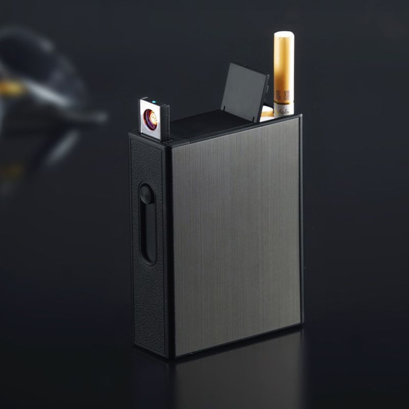 Cartouche de cigarettes en métal sac complet 20 non - fumeur anti - explosion USB rechargeable