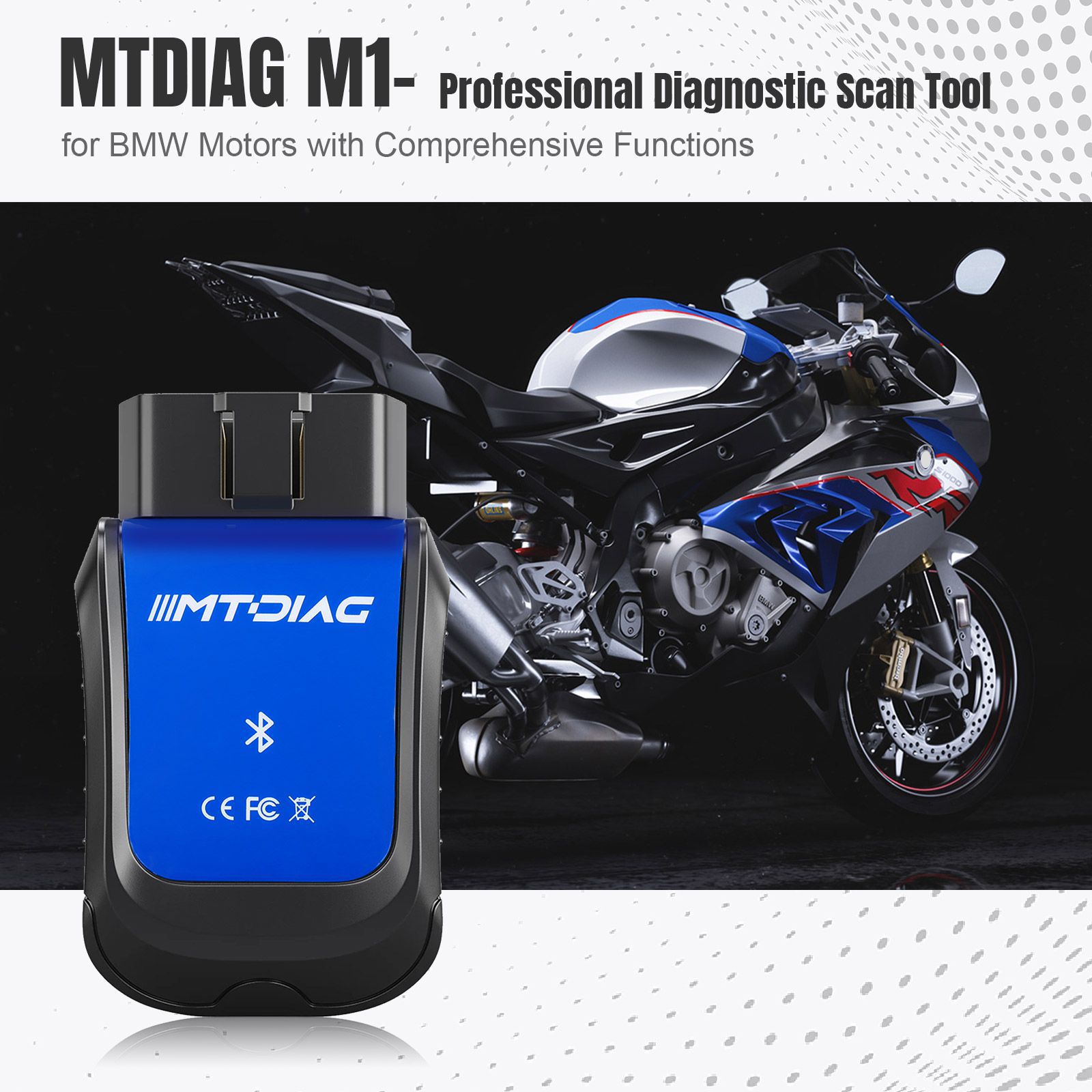 Mtdiag M1 BMW Motorcycle Professional Diagnosis Scanning Tool fully Functional Custom mobile Diagnosis Tool