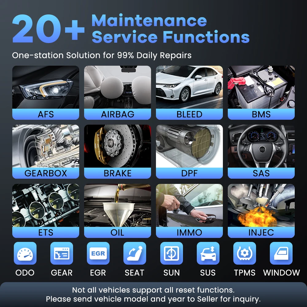 MUCAR 682 – Outil de diagnostic automobile assisté par IA avec CANFD, codage bidirectionnel ECU et 20 réinitialisations système